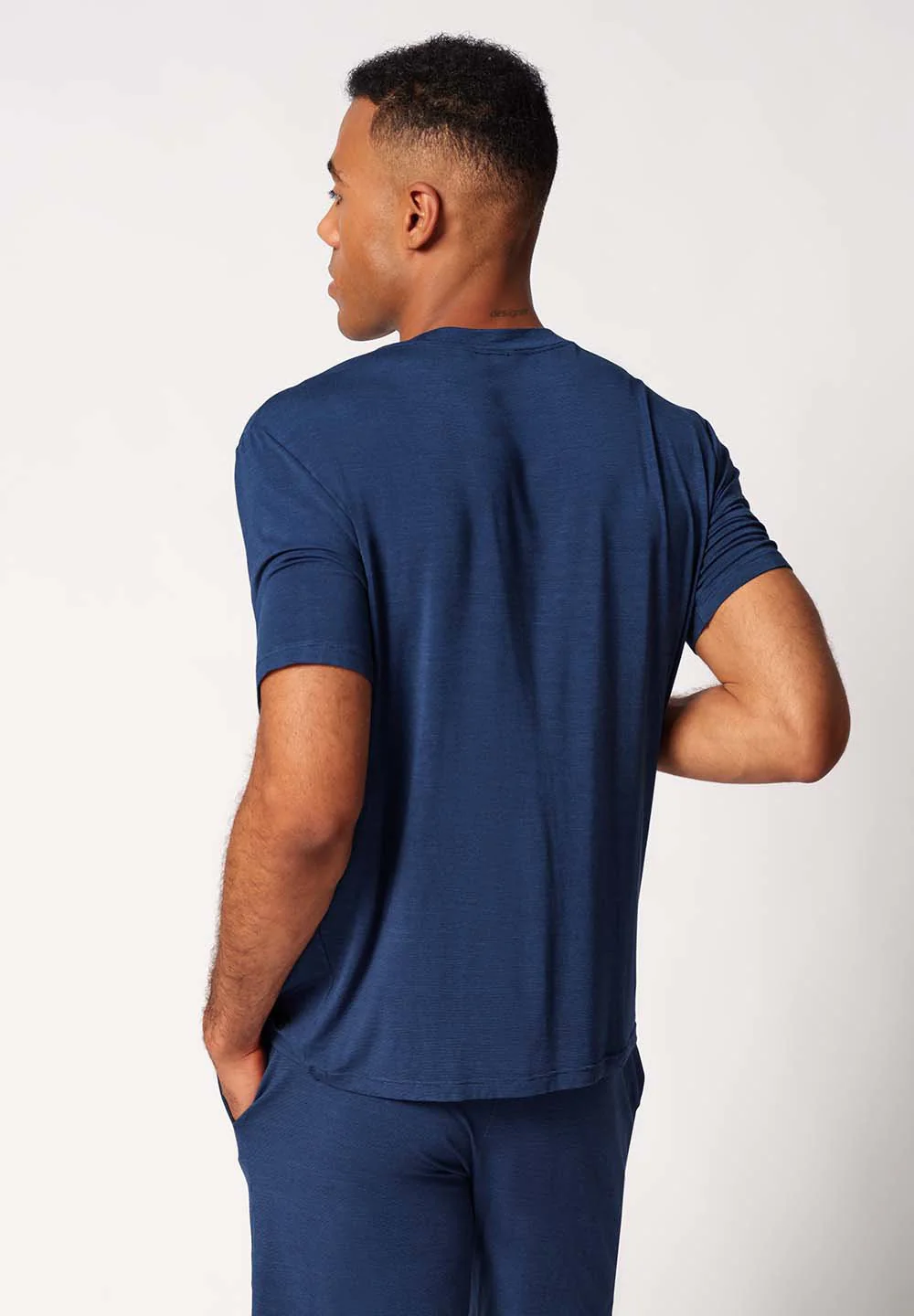 Cooling Deluxe Night Shirt short sleeve | crownblue stripes 082943-08S017 - Image 2