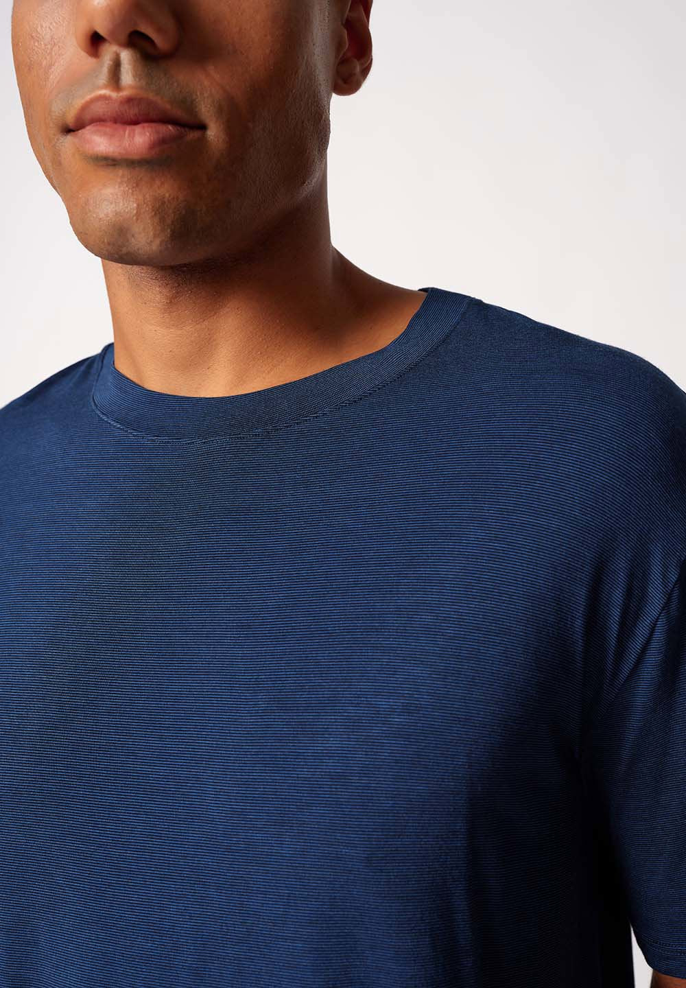 Cooling Deluxe Night Shirt short sleeve | crownblue stripes 082943-08S017 - Image 5