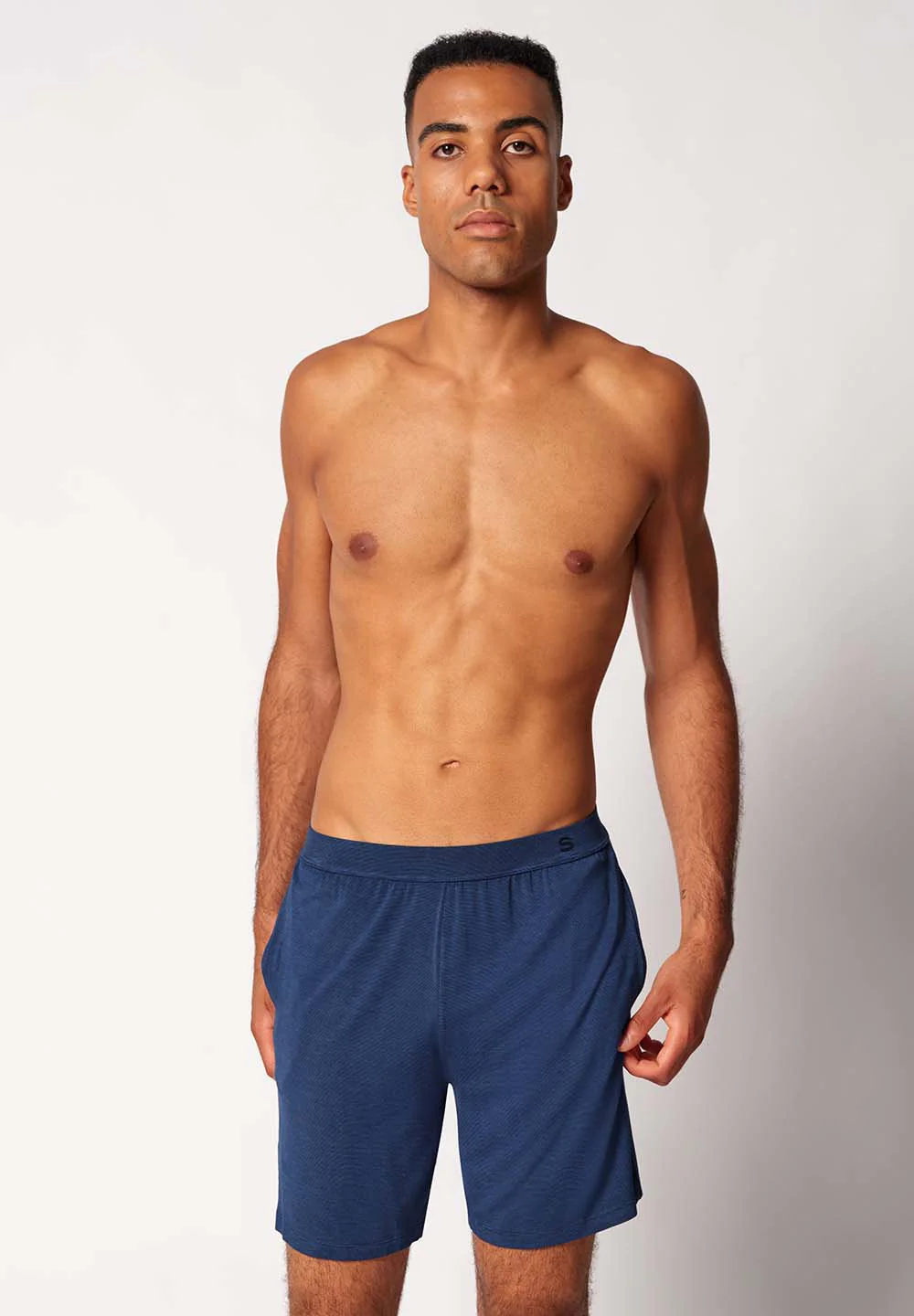 Cooling Deluxe Night Shorts | crownblue stripes 082994-08S017