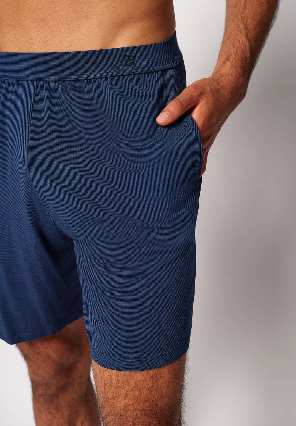 Cooling Deluxe Night Shorts | crownblue stripes 082994-08S017 - Image 5