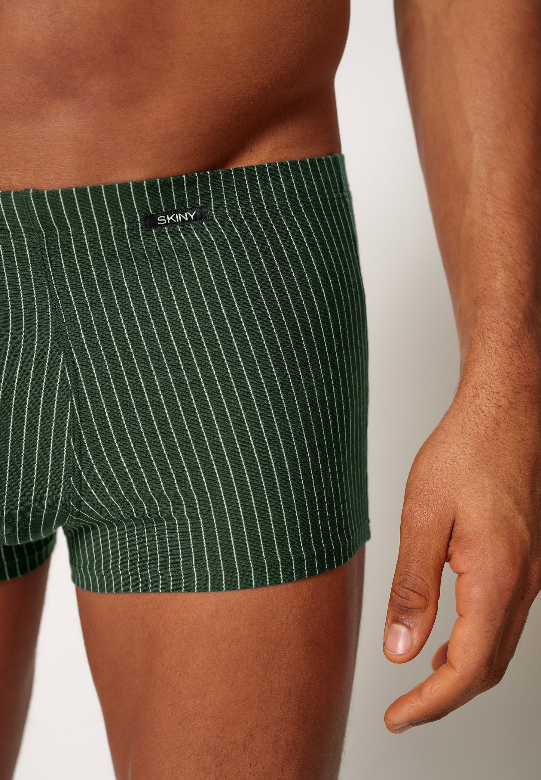 Cotton Advantage Trunks 2 pack | olive stripes 086893-08S726 - Image 5