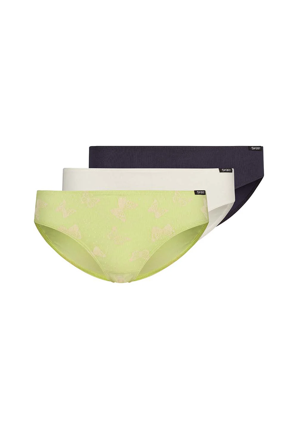 Cotton Multipacks Girls bikini briefs 3 pack | green butterfly selection 030034-08S391