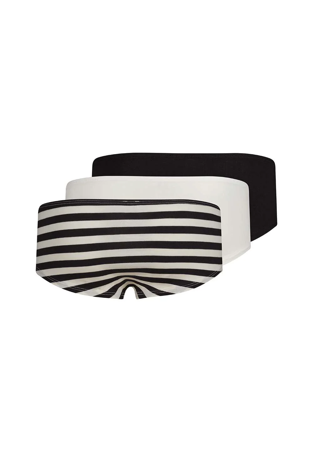 Cotton Multipacks Girls panty 3 pack | ivoryblackstripes selection 030035-08S941 - Image 2