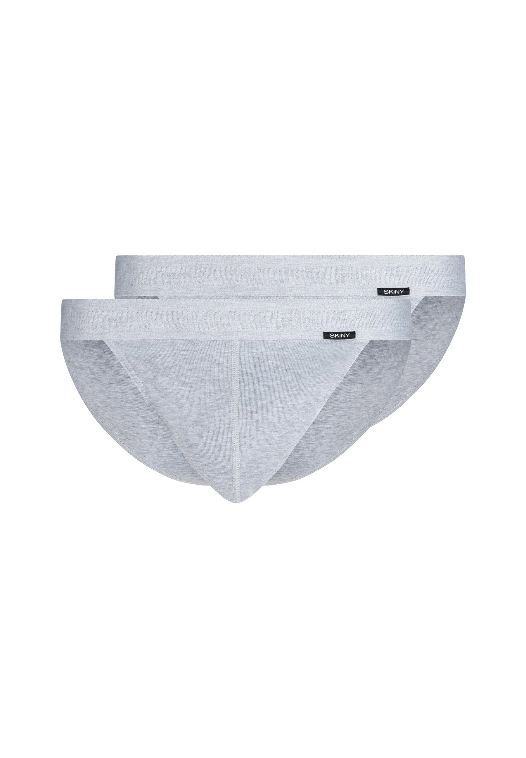 Cotton Retro Tanga briefs 2 pack | silver melange 080691-089523 - Image 3