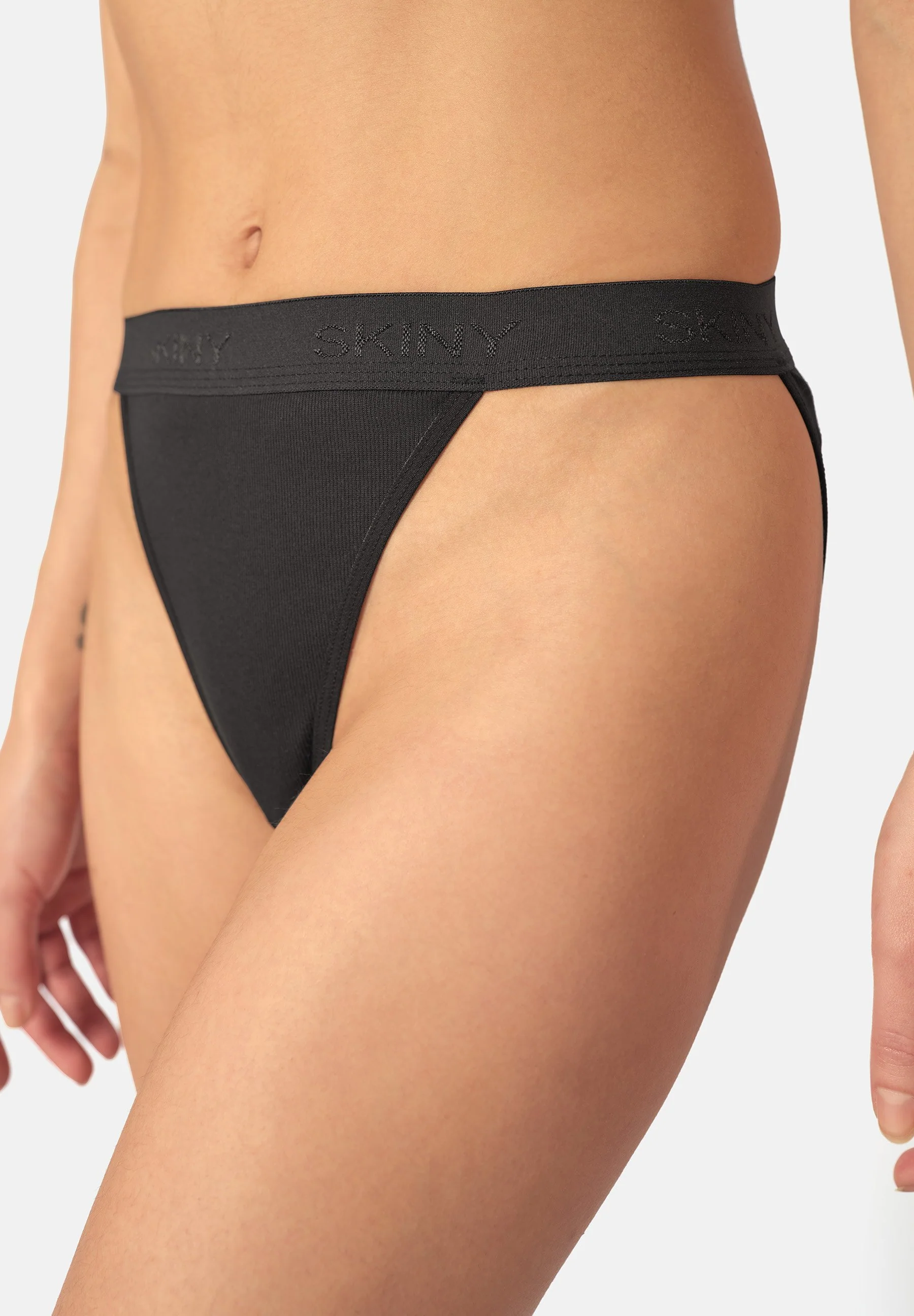Cotton Rib Tanga briefs 2 pack | black 080787-087662 - Image 5