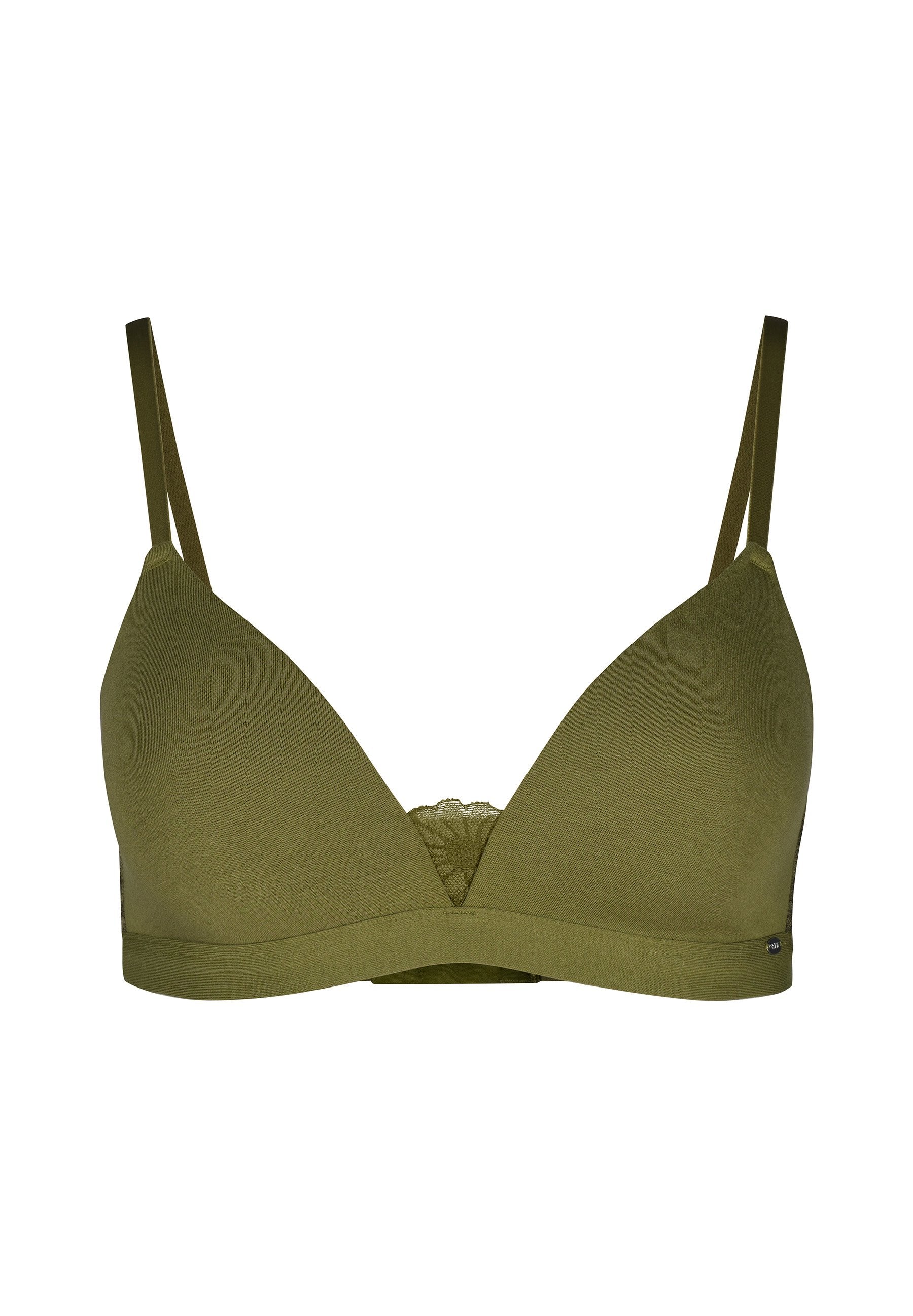 CottonLace Essentials Padded triangle bra | bay leaf 080599-08S475 - Image 3