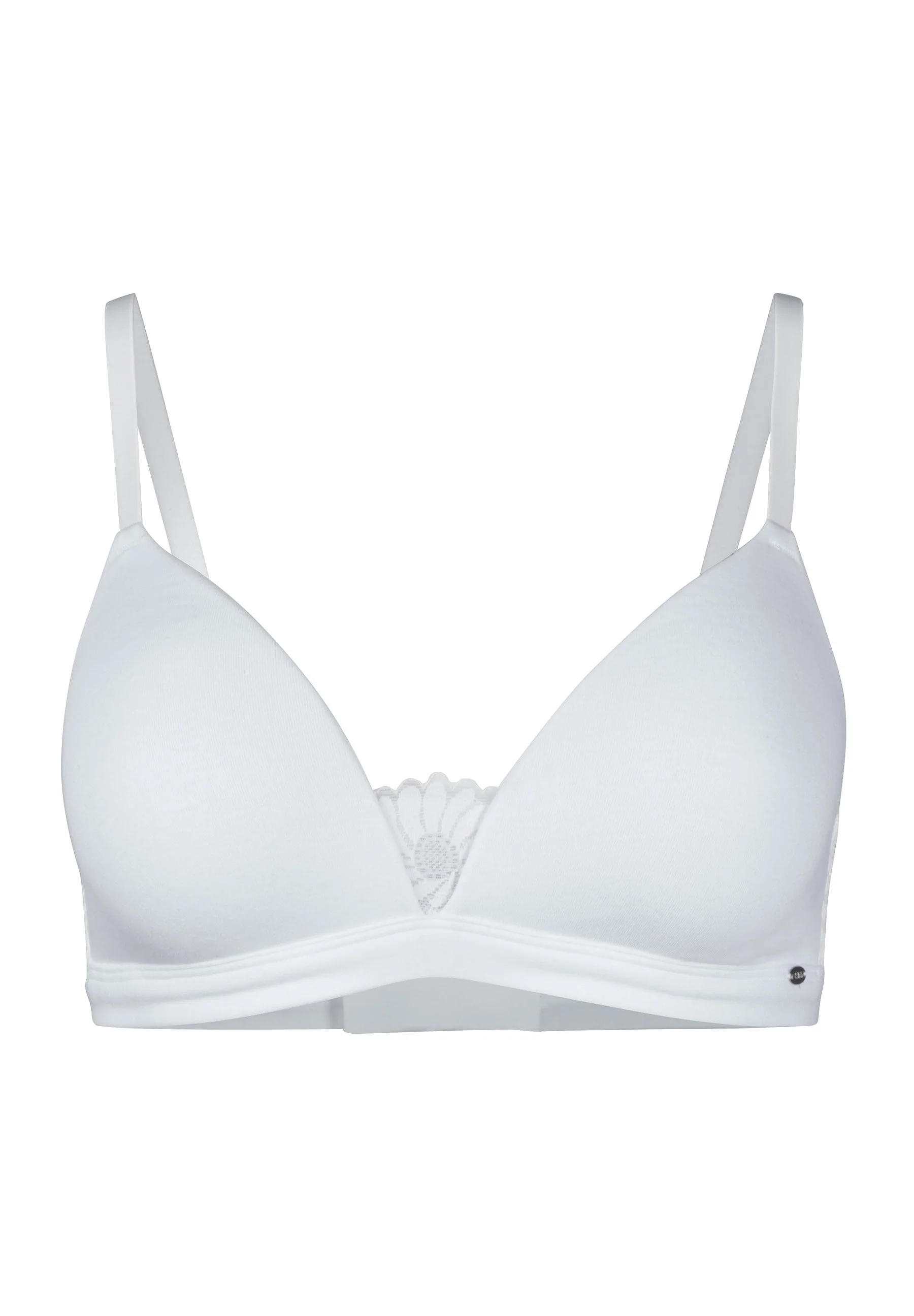 CottonLace Essentials Padded triangle bra | white 080599-080500 - Image 3