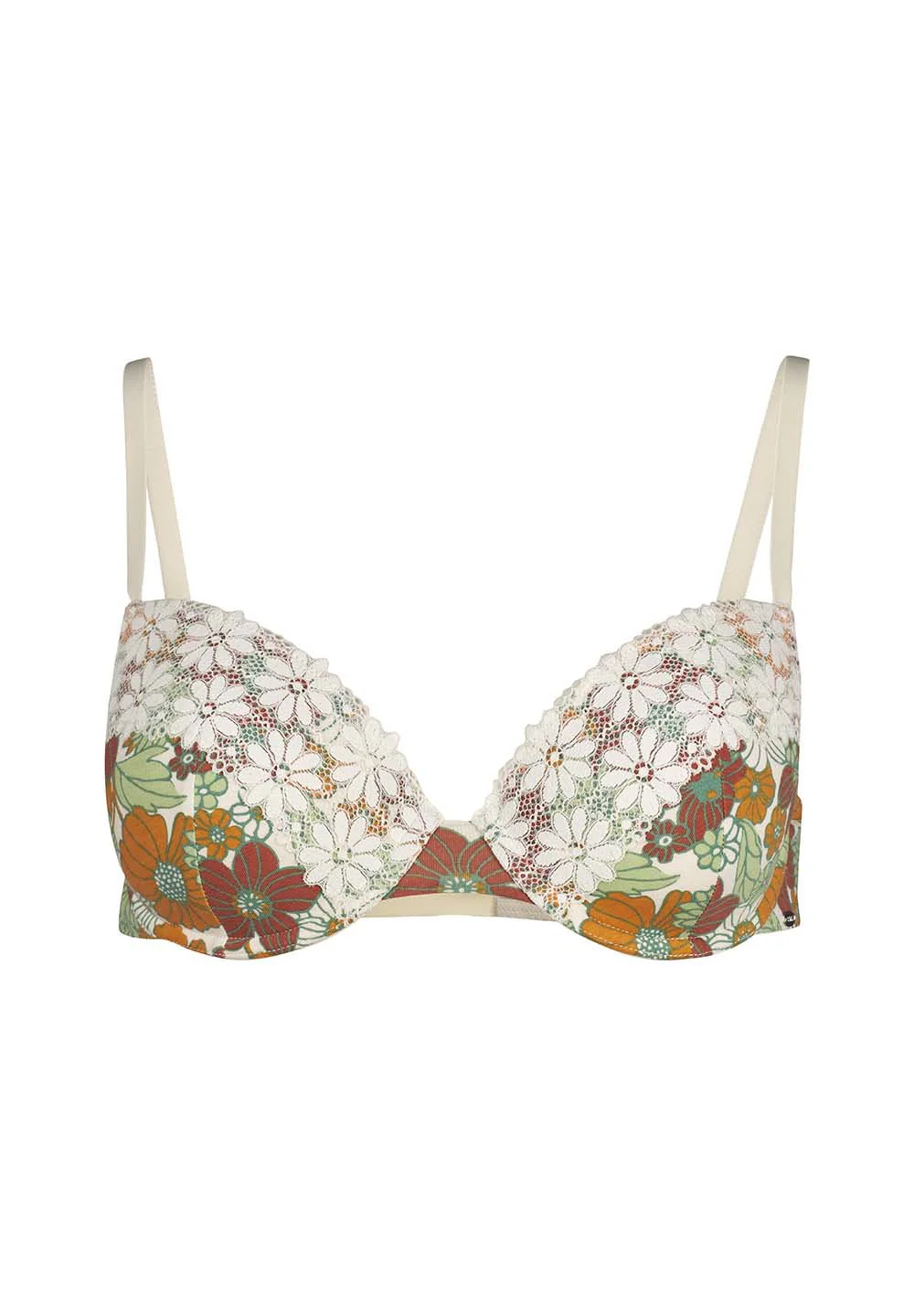 Every Day In Cotton Lace Padded bra | garden flowers 080823-08S415 - Image 3