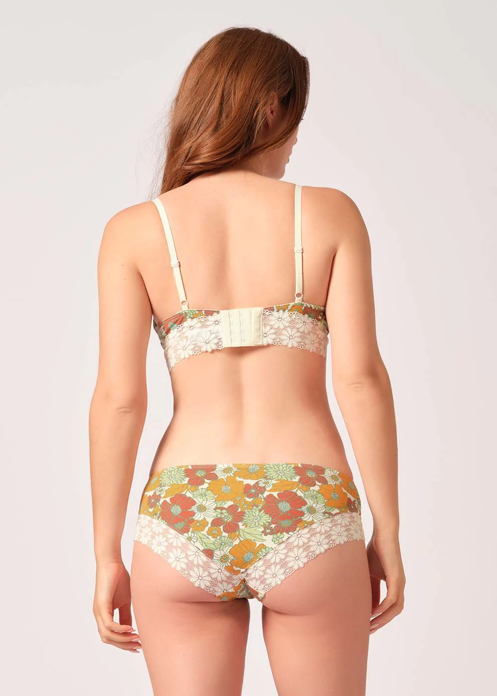 Every Day In Cotton Lace Padded triangle bra | garden flowers 080821-08S415 - Image 2