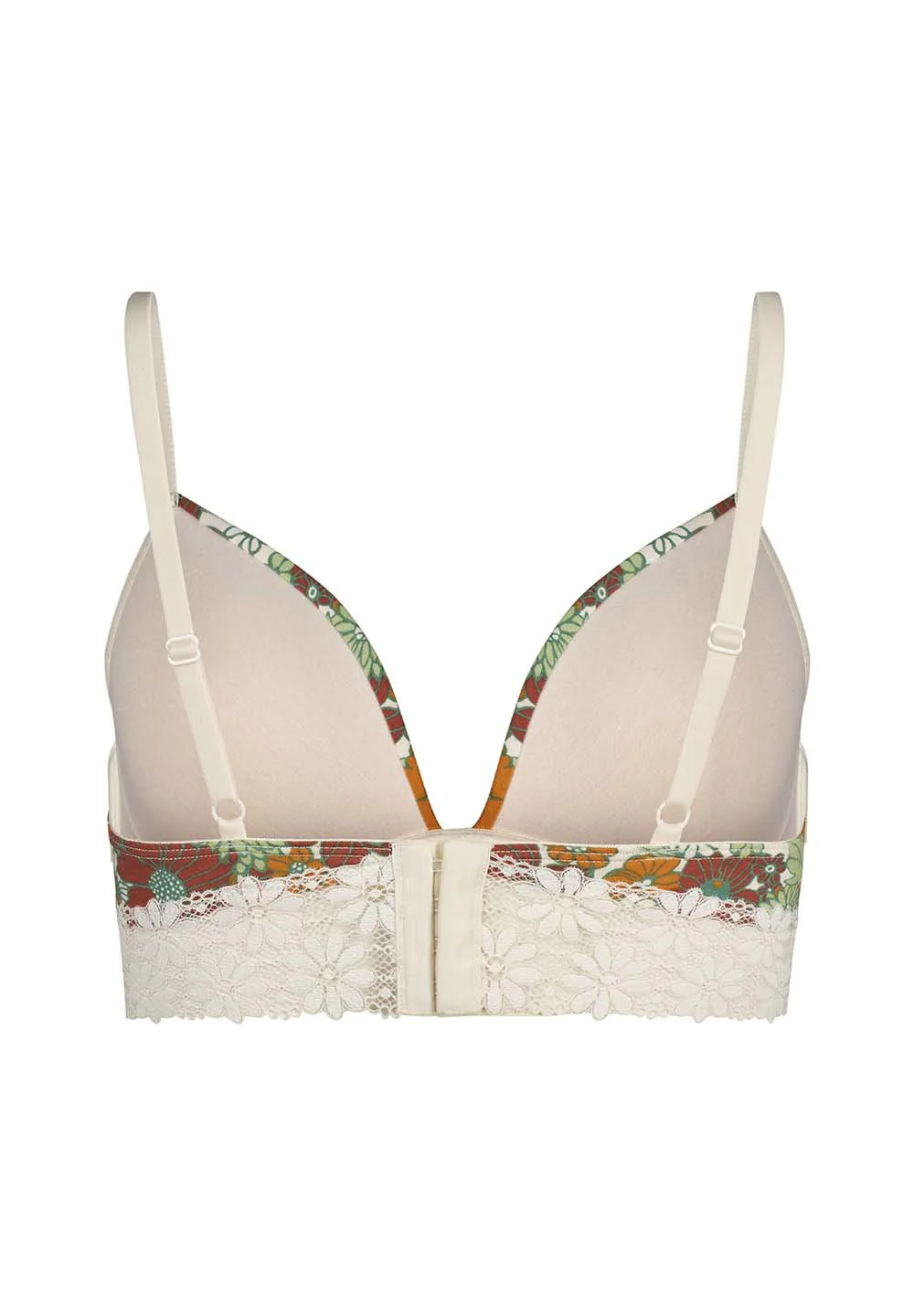 Every Day In Cotton Lace Padded triangle bra | garden flowers 080821-08S415 - Image 4