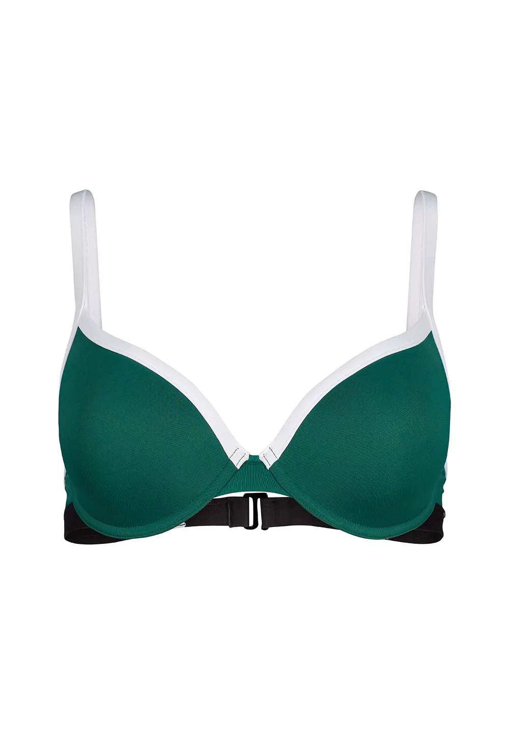 Every Summer In Color Block Padded bikini top | botanicalgreen colorblock 080662-08S433 - Image 3