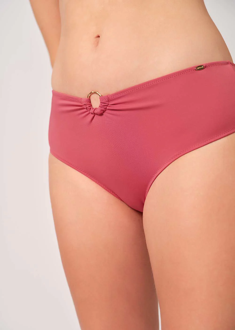 Every Summer In Luxe Ring Midi bikini bottoms | raspberry 080869-08S430 - Image 5