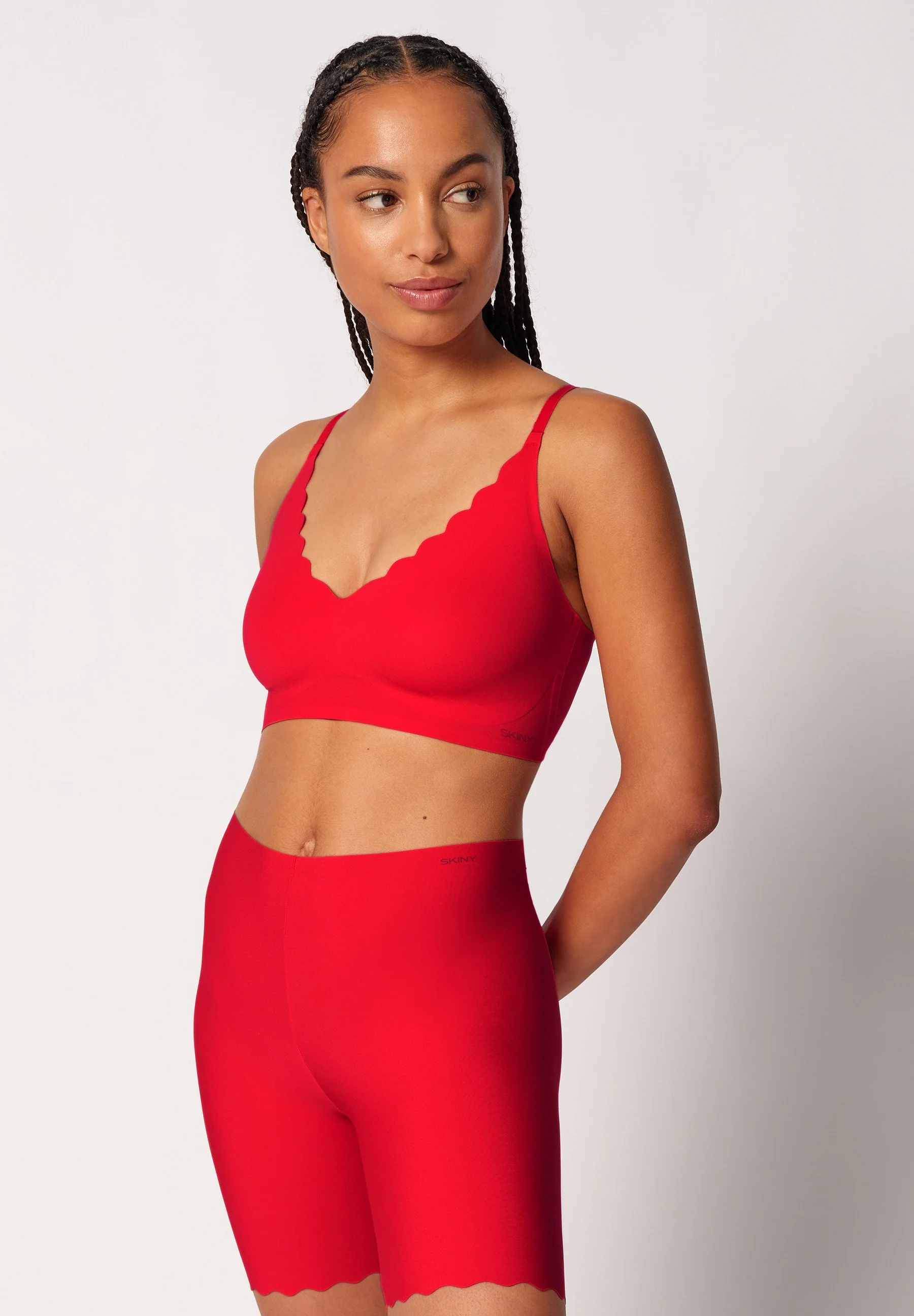 Micro Essentials Crop top remov. pads | high risk red 084272-08S859