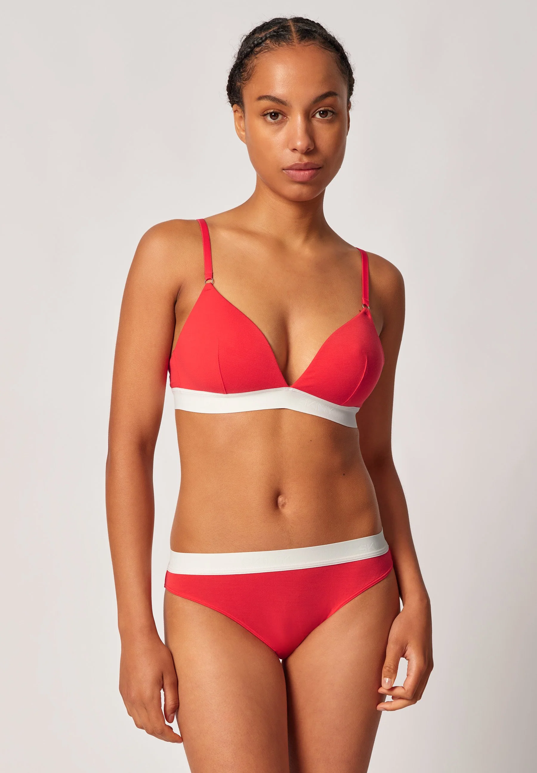 Modal Retro Padded triangle bra | hibiscus 083286-08S753