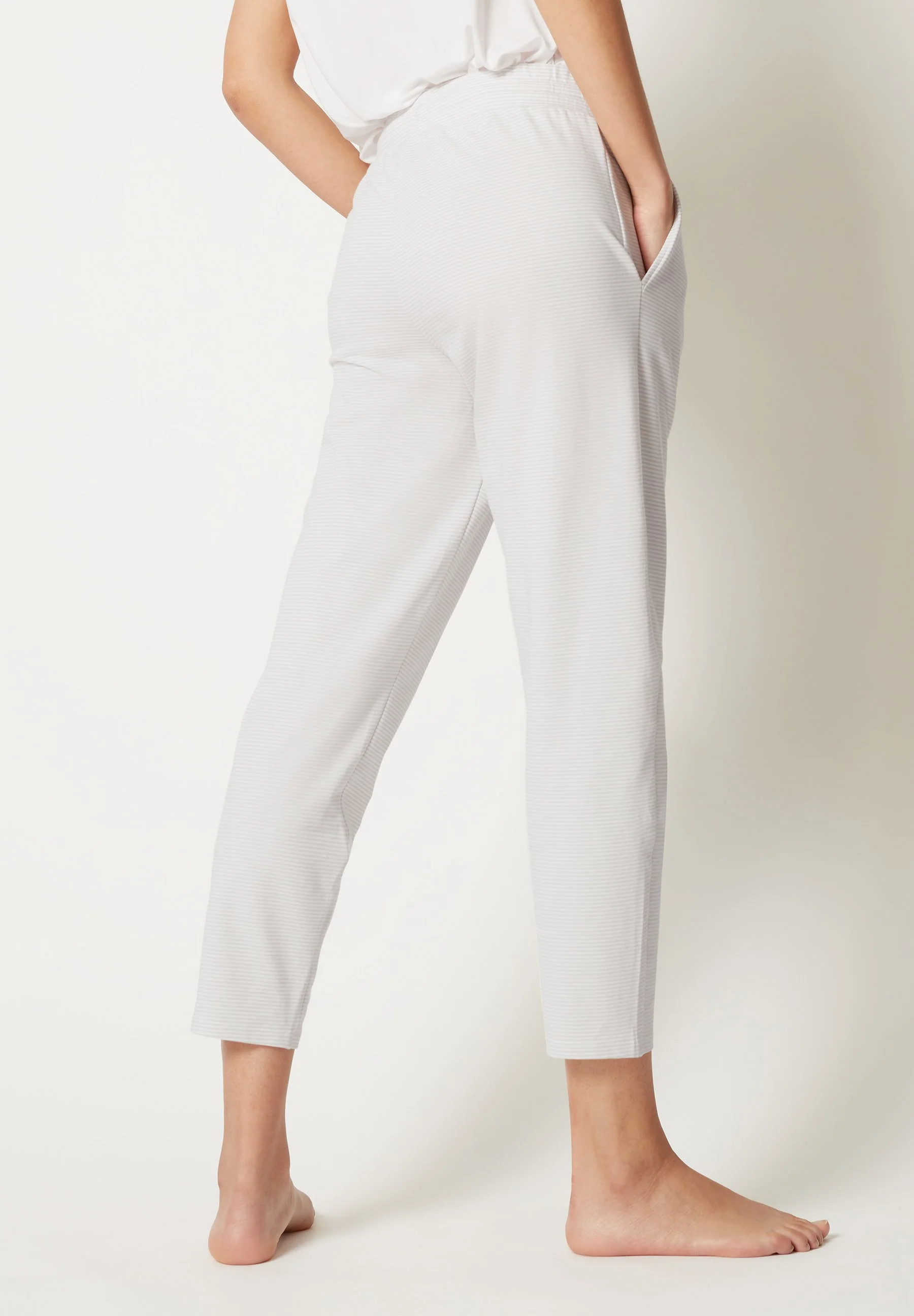Night In Mix & Match Pants long | quietgrey stripes 080780-08S334 - Image 2