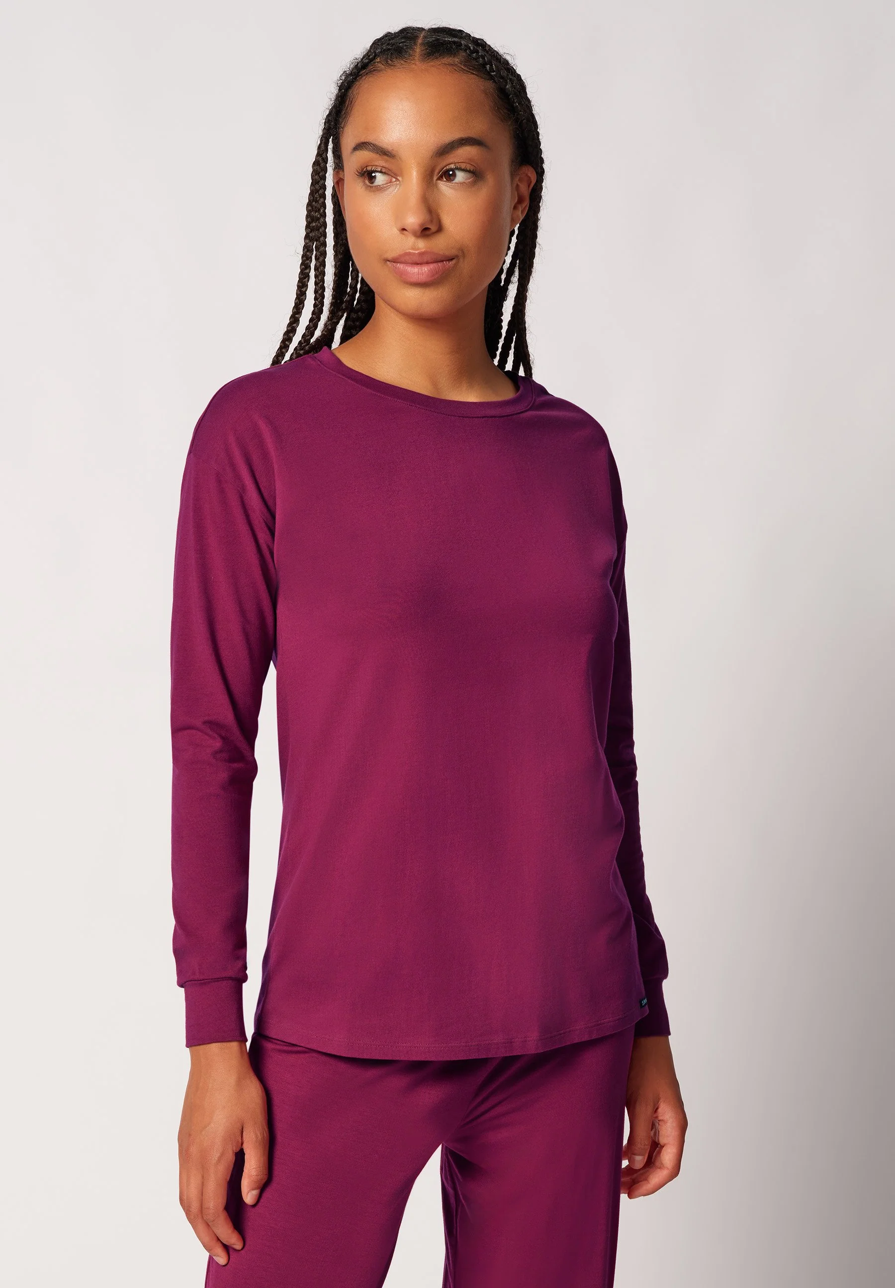 Night In Mix & Match Shirt long sleeve | beet red 080775-08S770