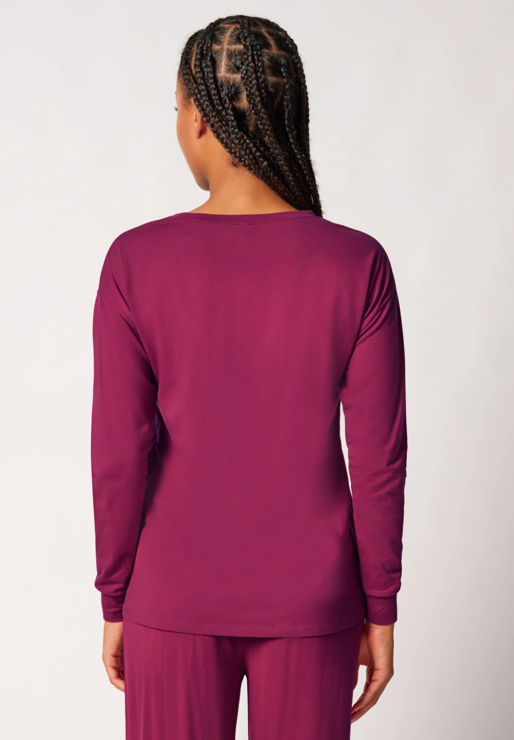 Night In Mix & Match Shirt long sleeve | beet red 080775-08S770 - Image 2