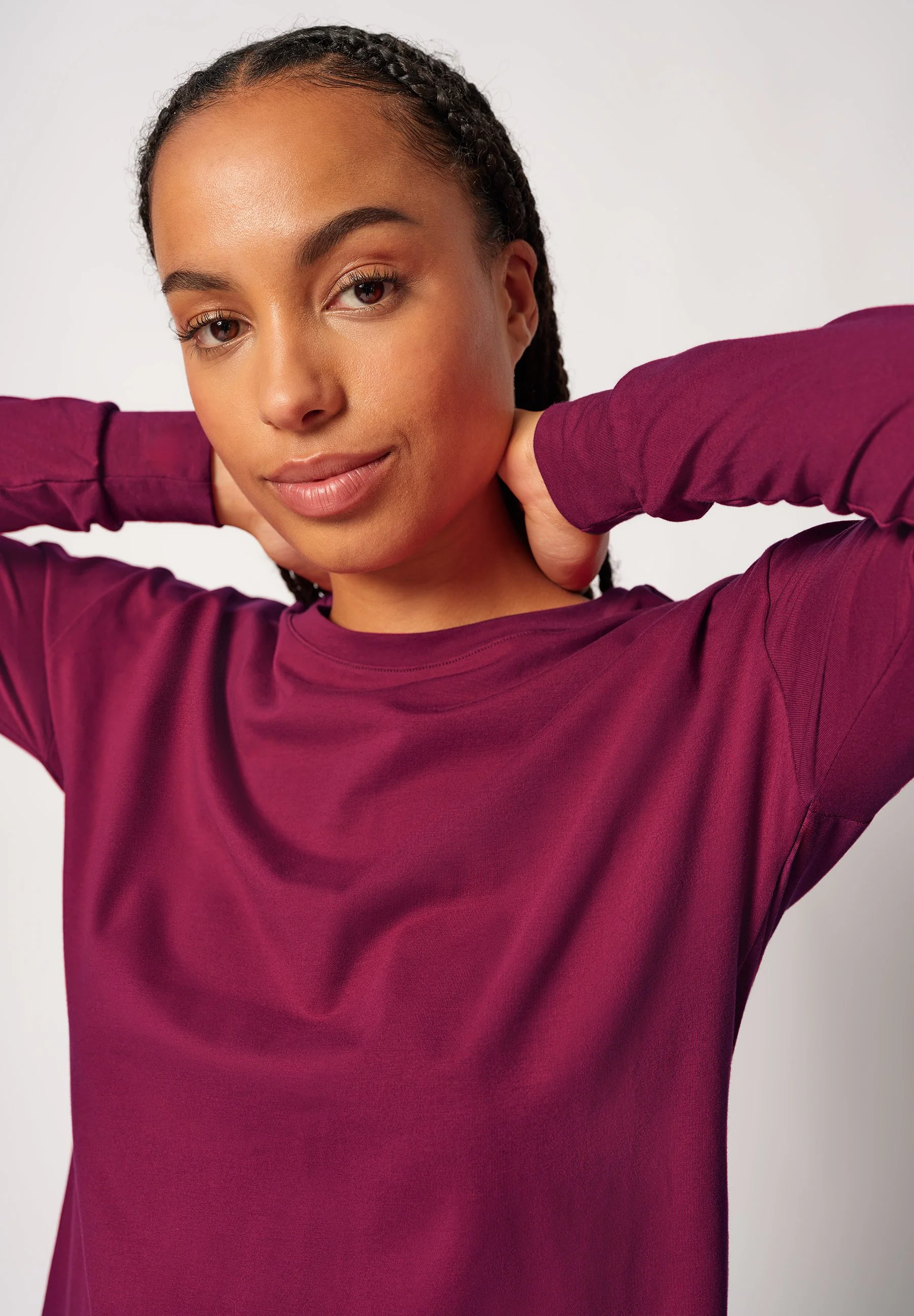Night In Mix & Match Shirt long sleeve | beet red 080775-08S770 - Image 5