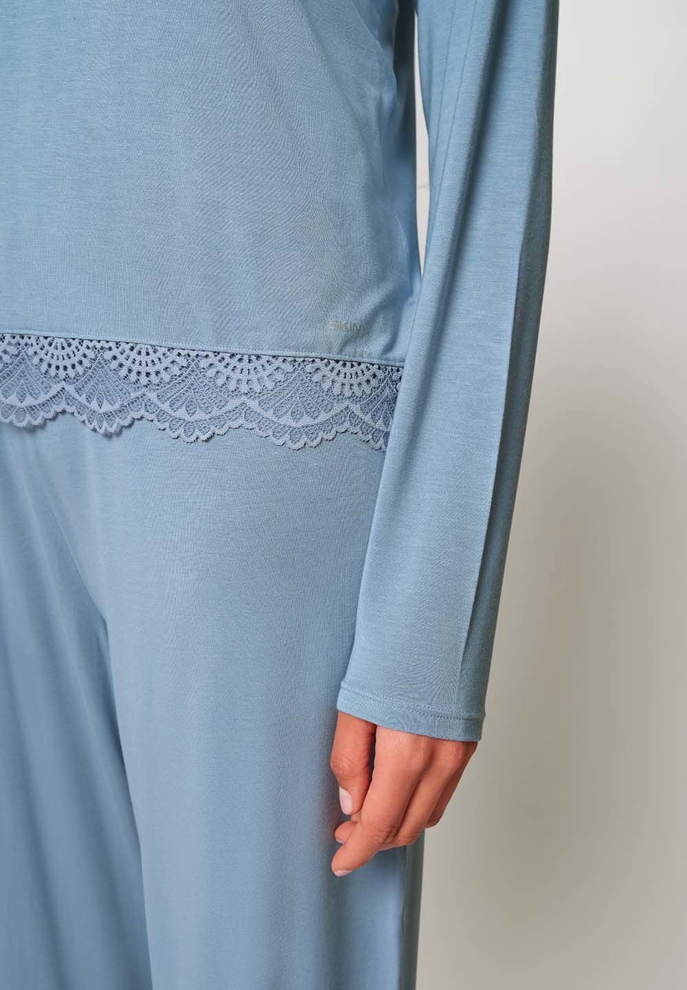 Night In Mix & Match Shirt long sleeve | faded denimblue 086963-08S336 - Image 5