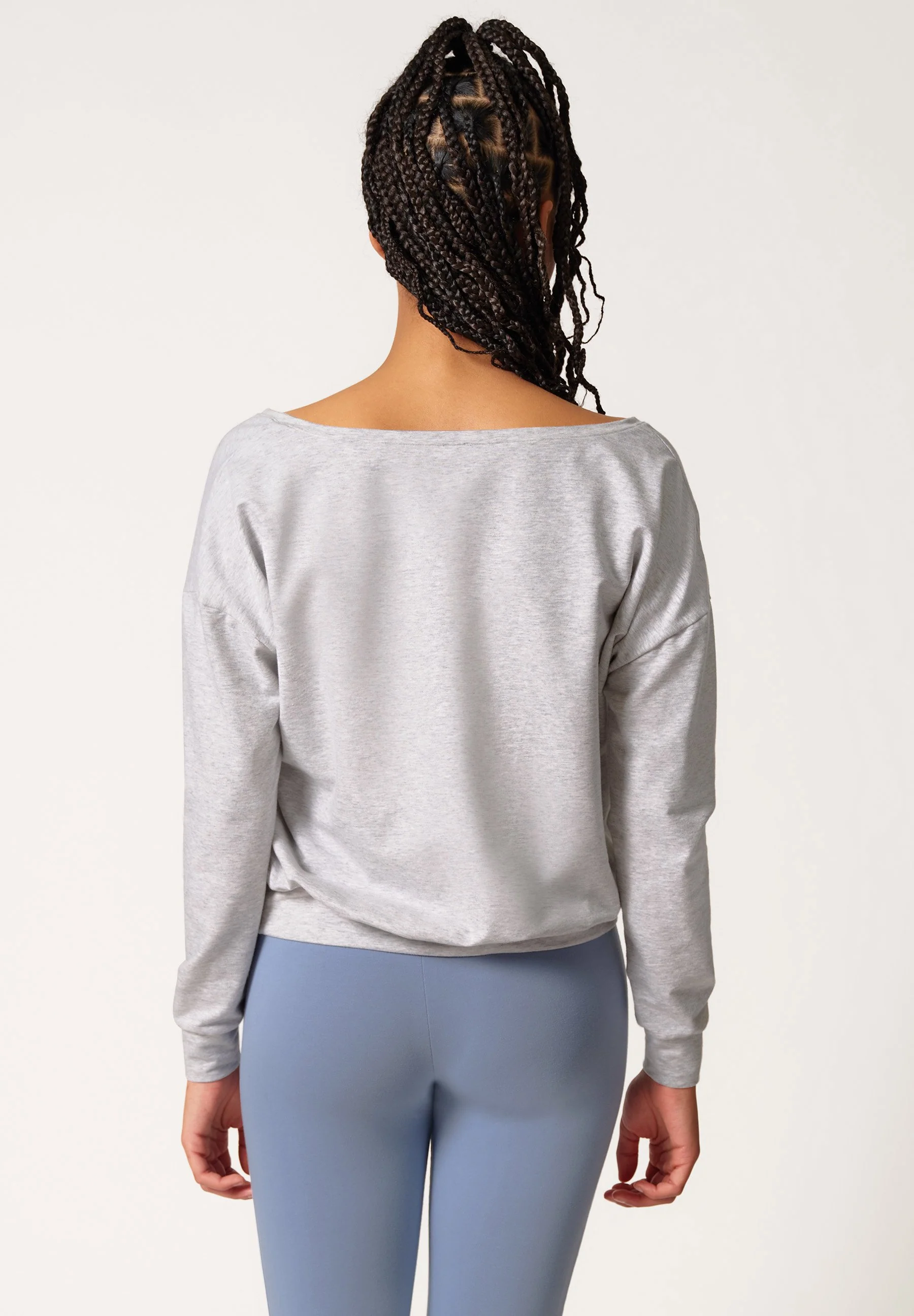 Night In Mix & Match Shirt long sleeve | quietgrey melange 082617-08S338 - Image 2