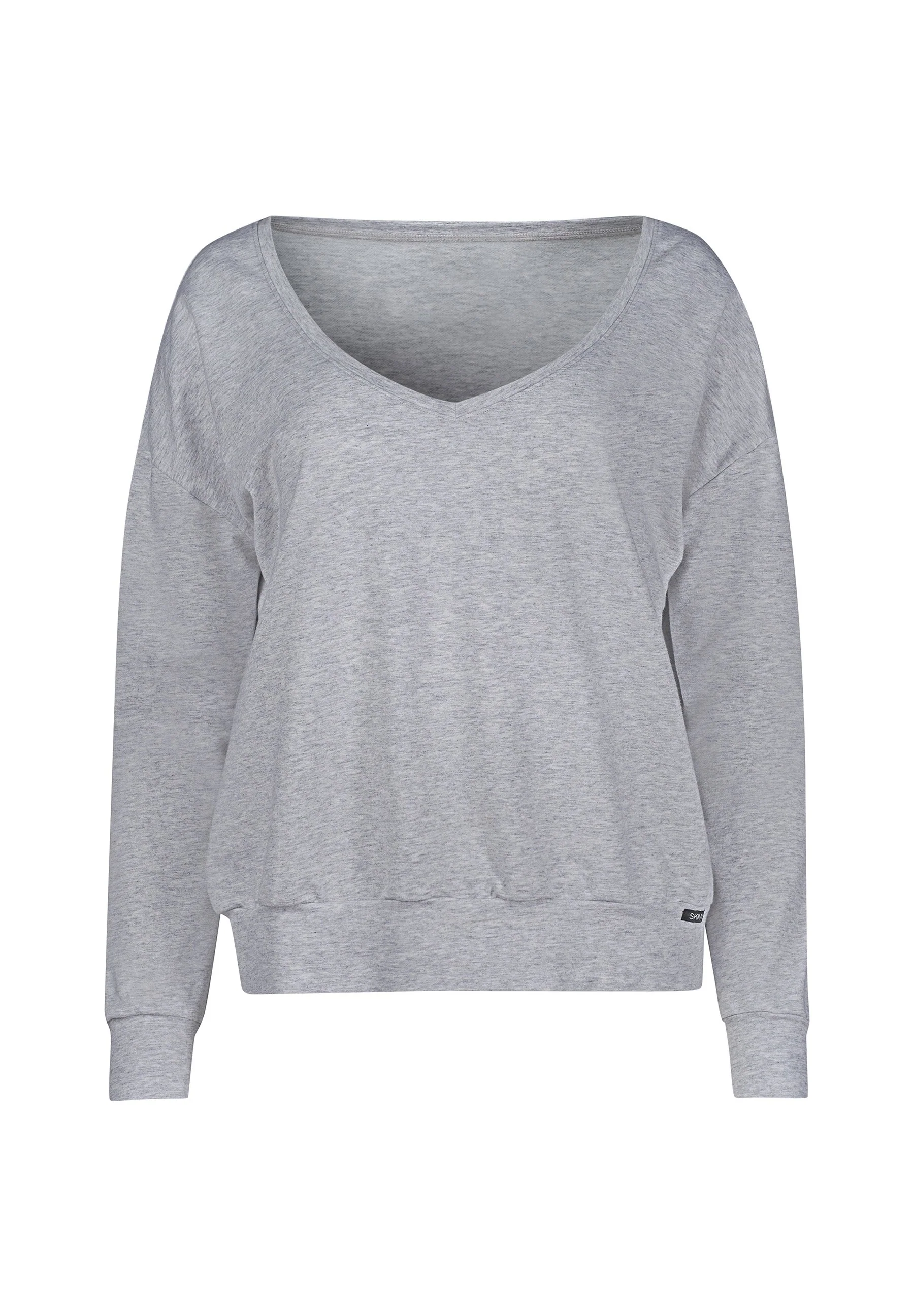 Night In Mix & Match Shirt long sleeve | quietgrey melange 082617-08S338 - Image 3