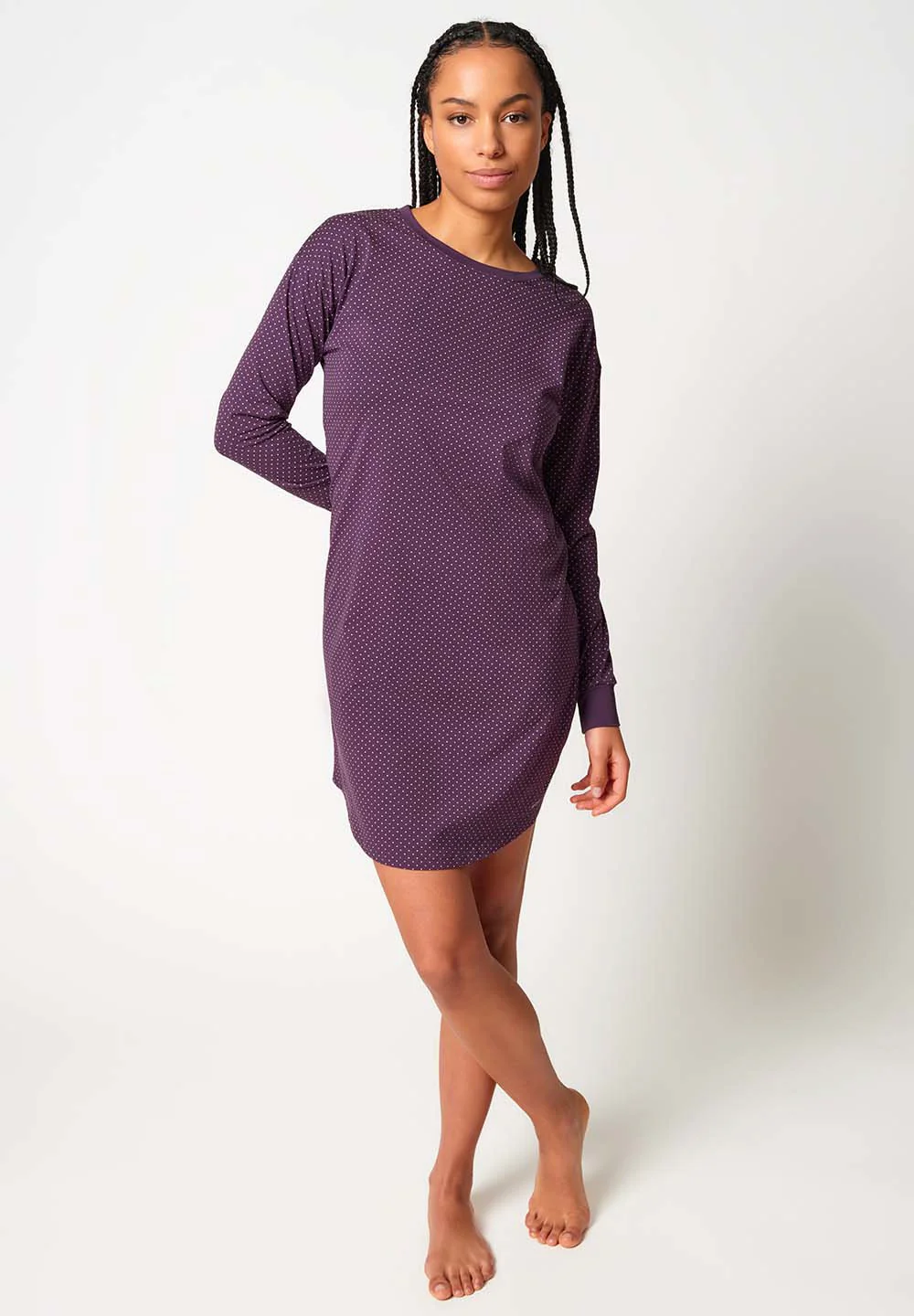 Night In Mix & Match Sleepshirt long sleeve | mysterioso dots 080773-08S924