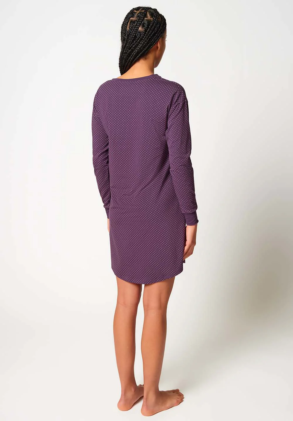 Night In Mix & Match Sleepshirt long sleeve | mysterioso dots 080773-08S924 - Image 2