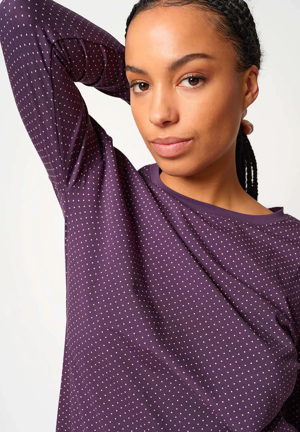Night In Mix & Match Sleepshirt long sleeve | mysterioso dots 080773-08S924 - Image 5