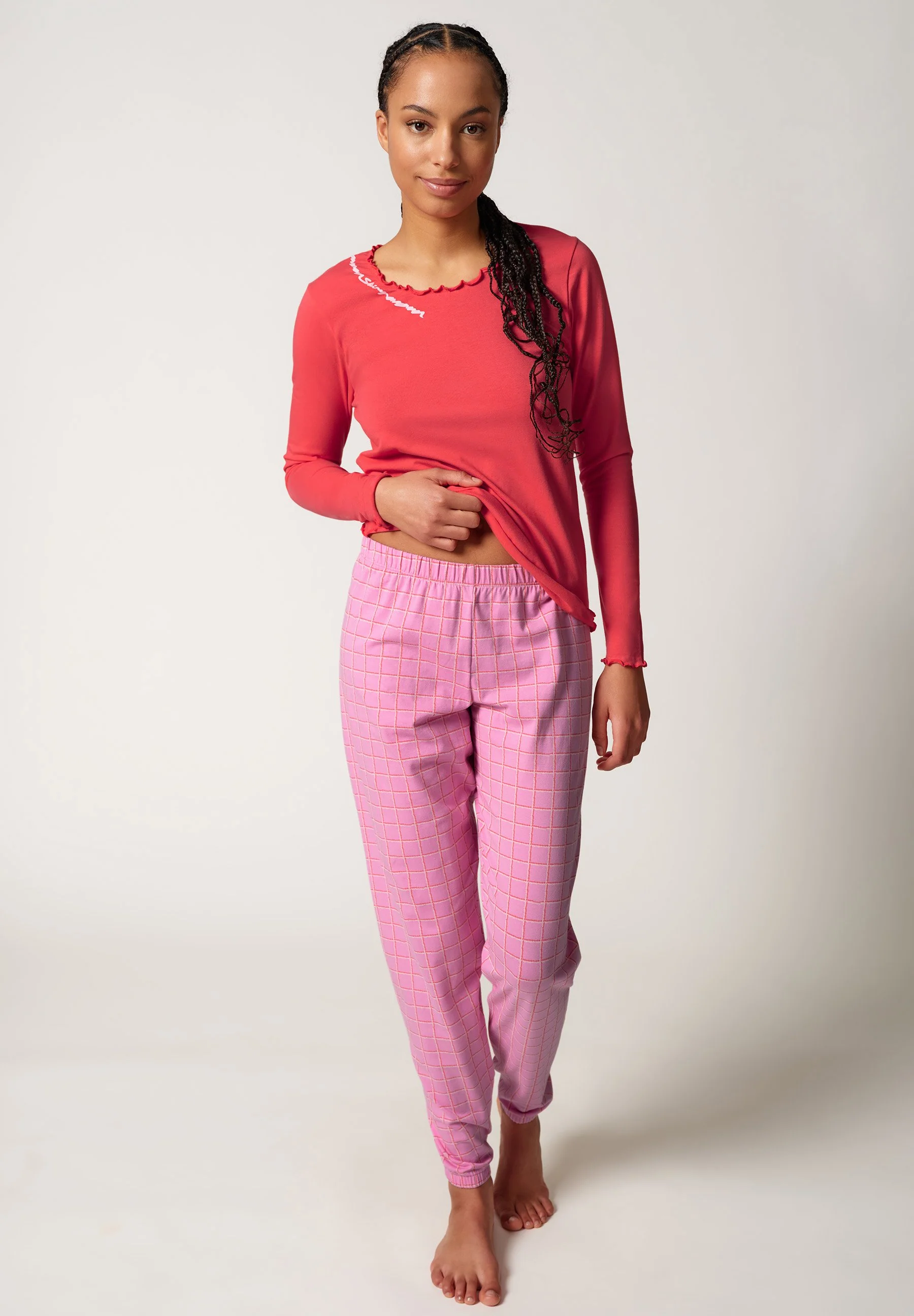 Night In Skiny 01 Pyjama long | dreamy poppy 082174-08S637