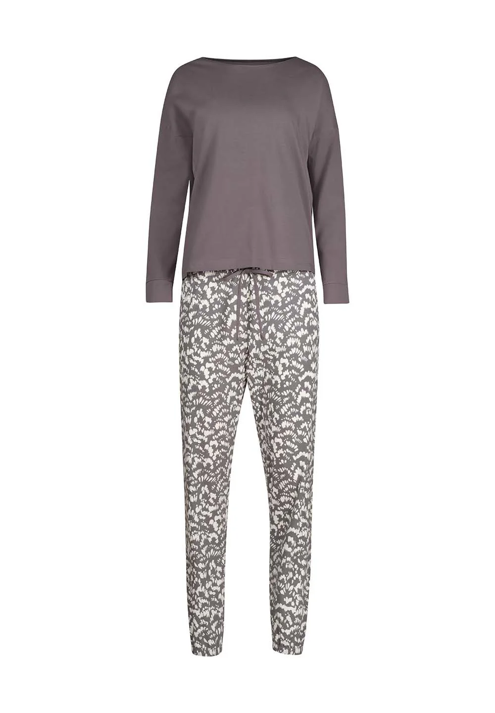 Night In Skiny 01 Pyjama long | volcanic glass 086935-08S929 - Image 3