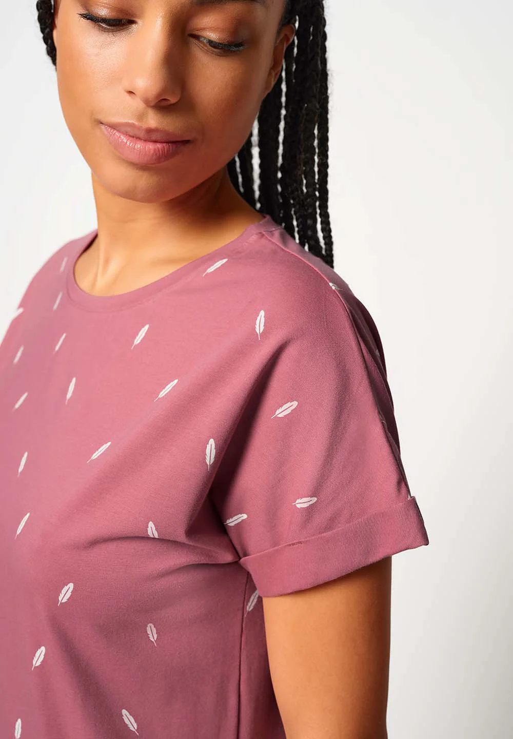 Night In Skiny 01 Sleepshirt short sleeve | decorose feathers 086951-08S934 - Image 5