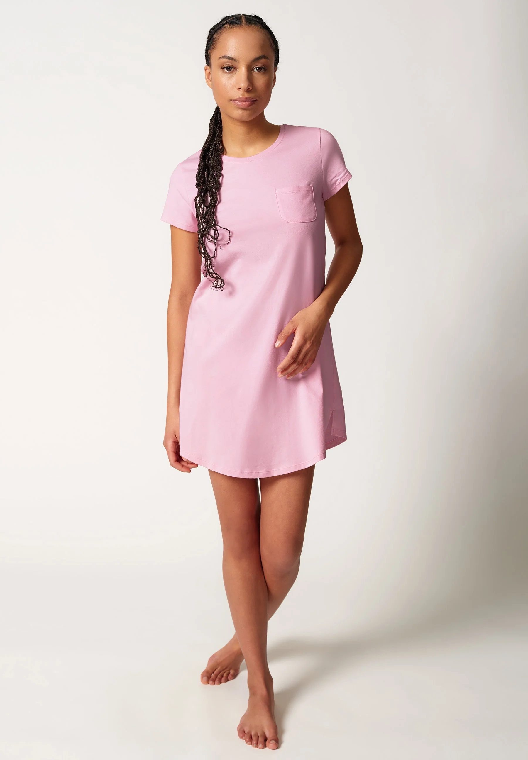 Night In Skiny 01 Sleepshirt short sleeve | dreamy rose 082168-08S634