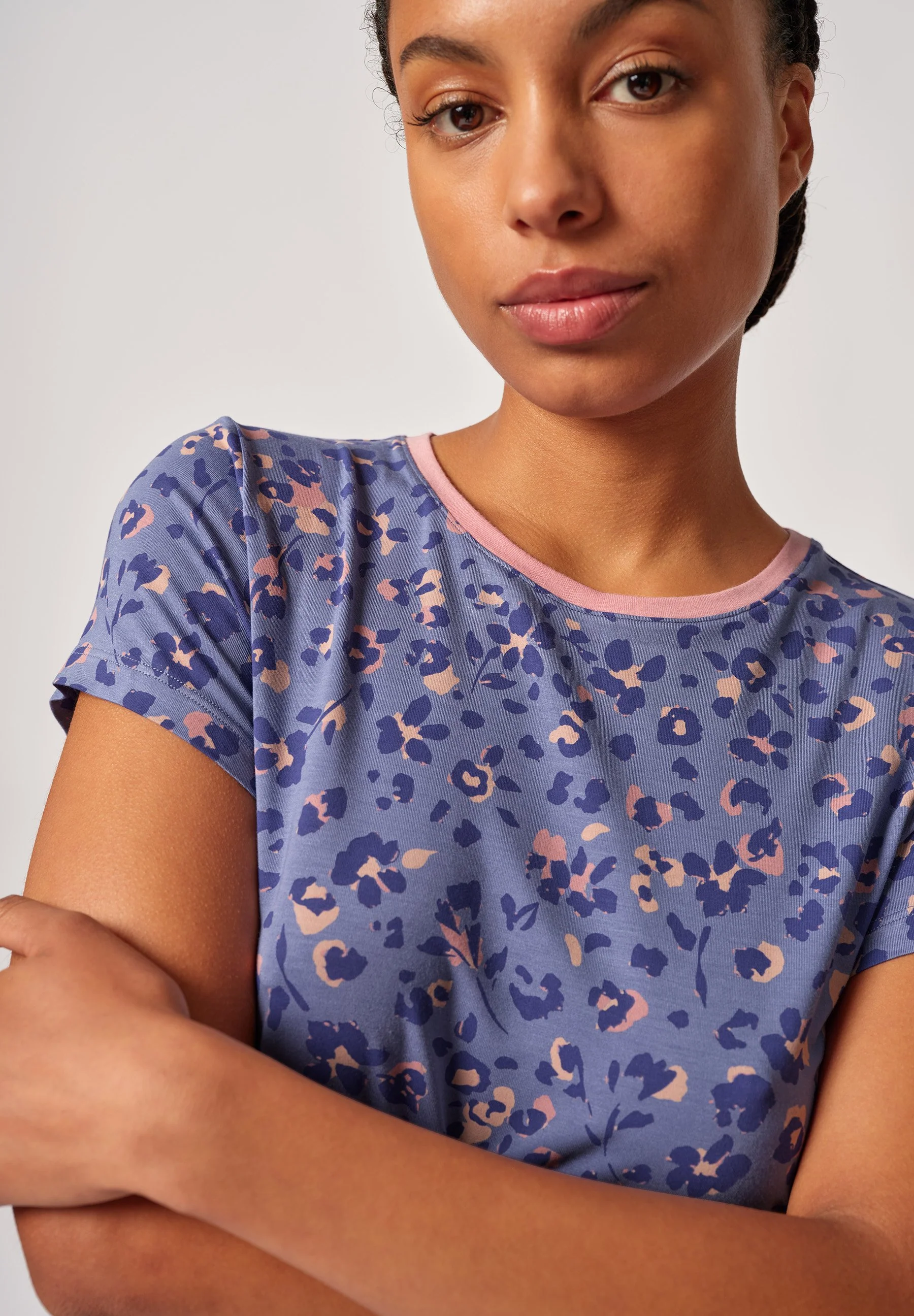 Night In Skiny 02 Sleepshirt short sleeve | violetrose leo 086640-08S853 - Image 5