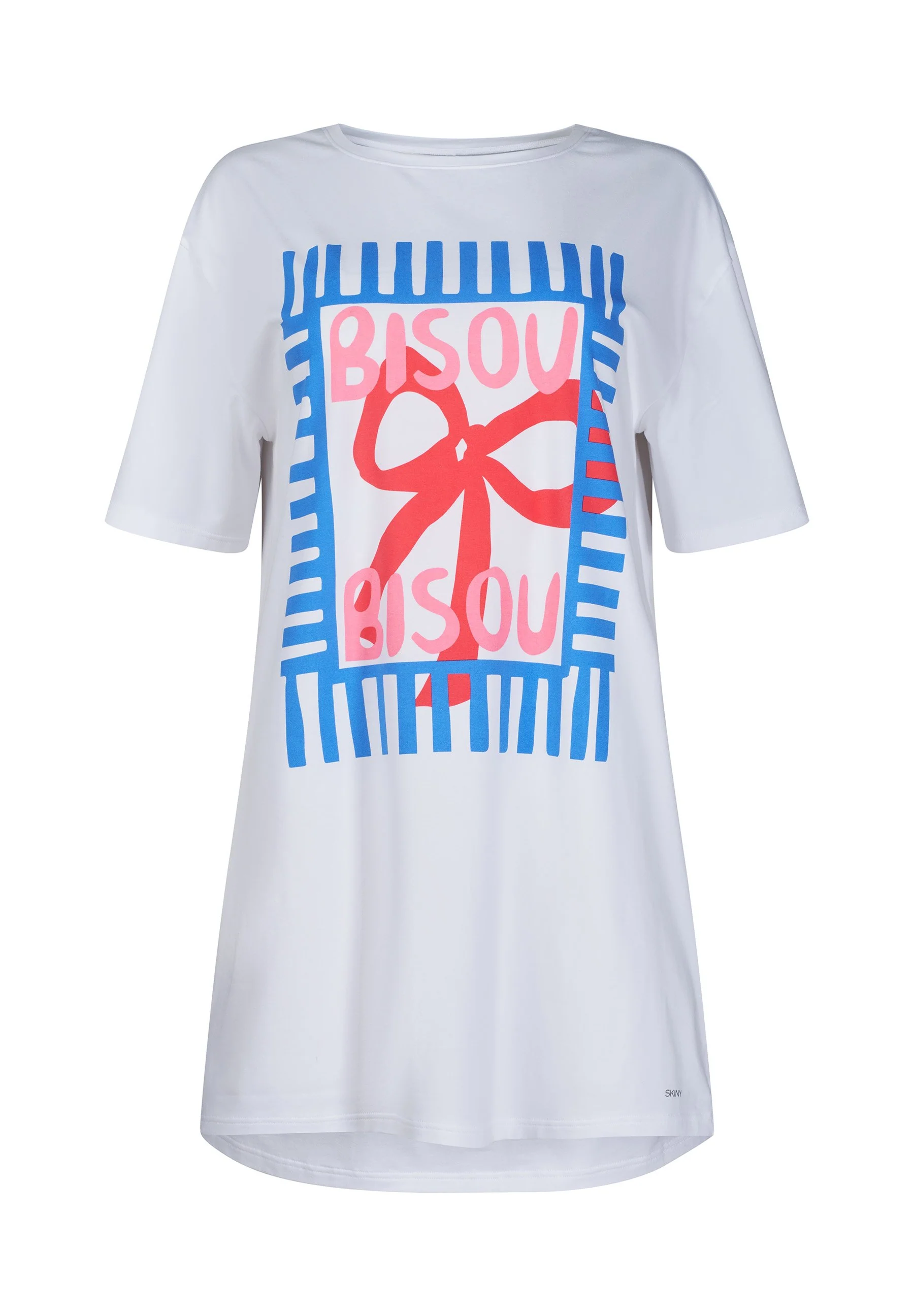 Night In Skiny 02 Sleepshirt short sleeve | white 087255-080500 - Image 3
