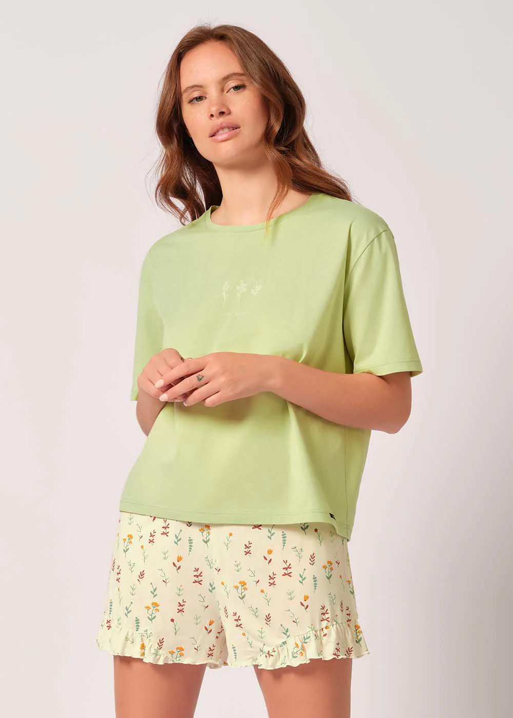 Night In Skiny 03 Shirt short sleeve | soft green 080852-08S387