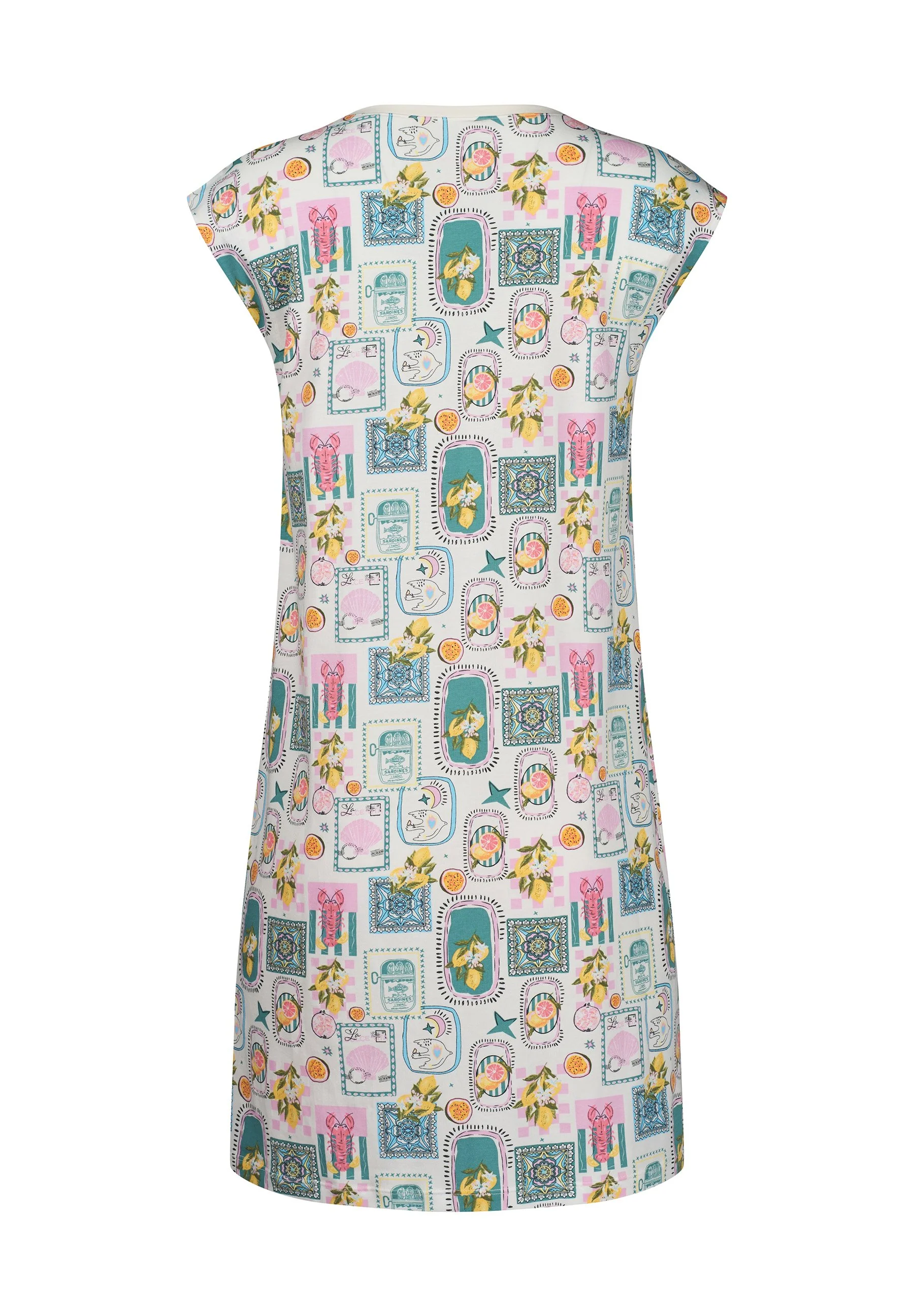 Night In Skiny 03 Sleepshirt short sleeve | bella italia 087277-08A048 - Image 4