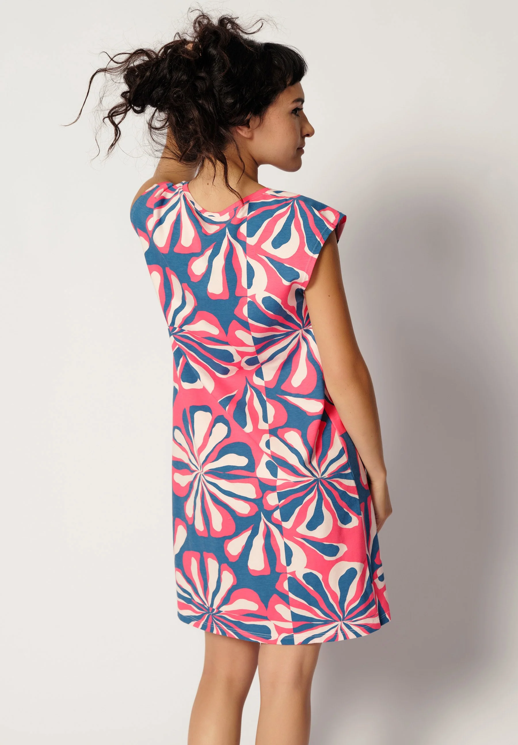 Night In Skiny 03 Sleepshirt short sleeve | futuresea flowers 081386-08S579 - Image 2