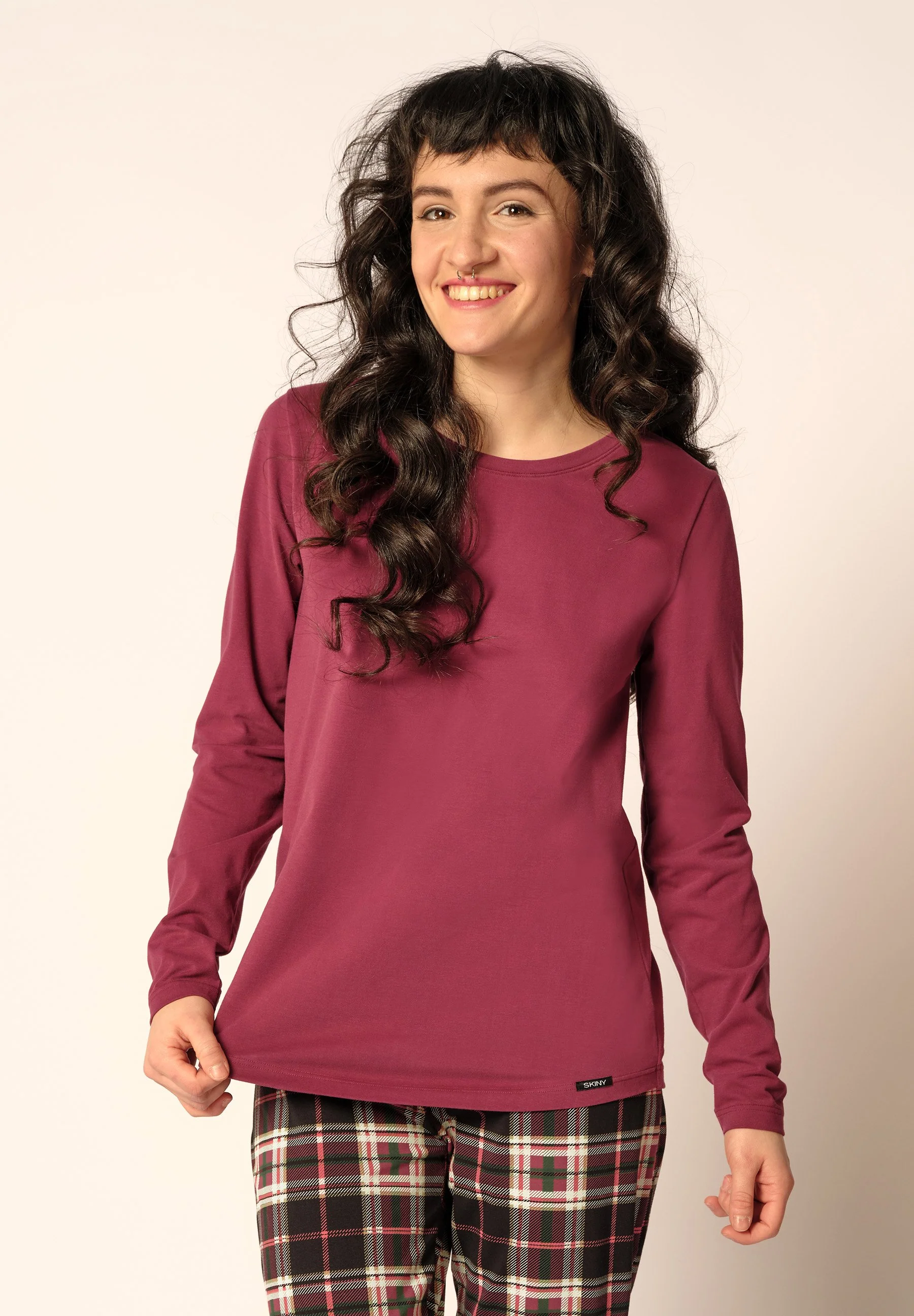 Night In Skiny 04 Shirt long sleeve | garnet 080975-08S488