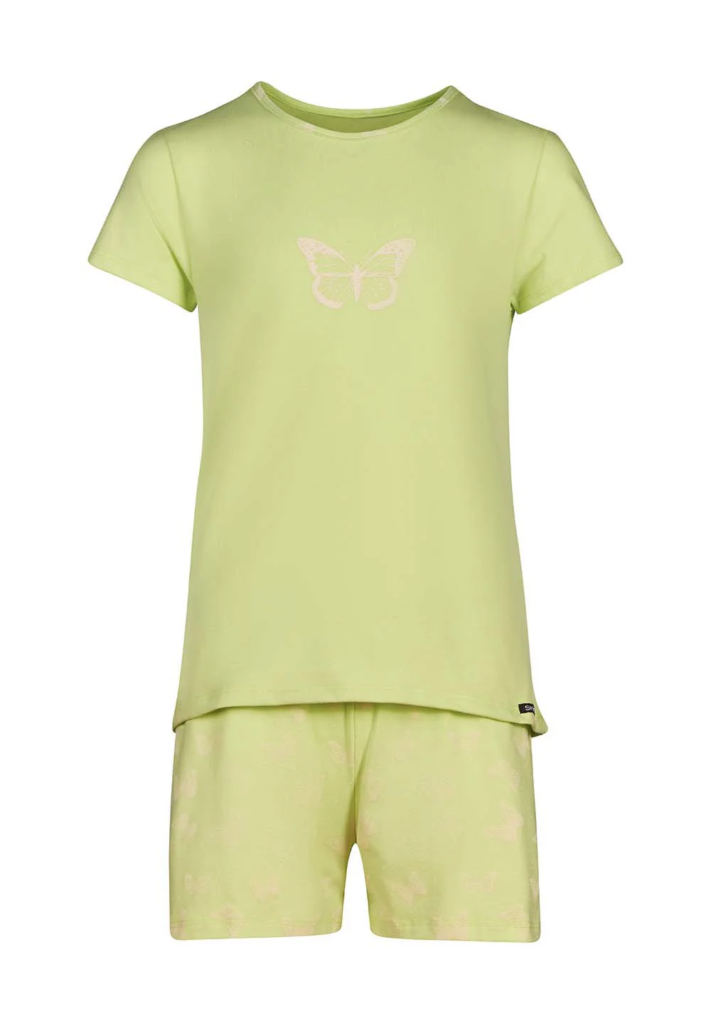 Night In Skiny Pyjama Girls pyjama short | green butterfly 030068-08S400