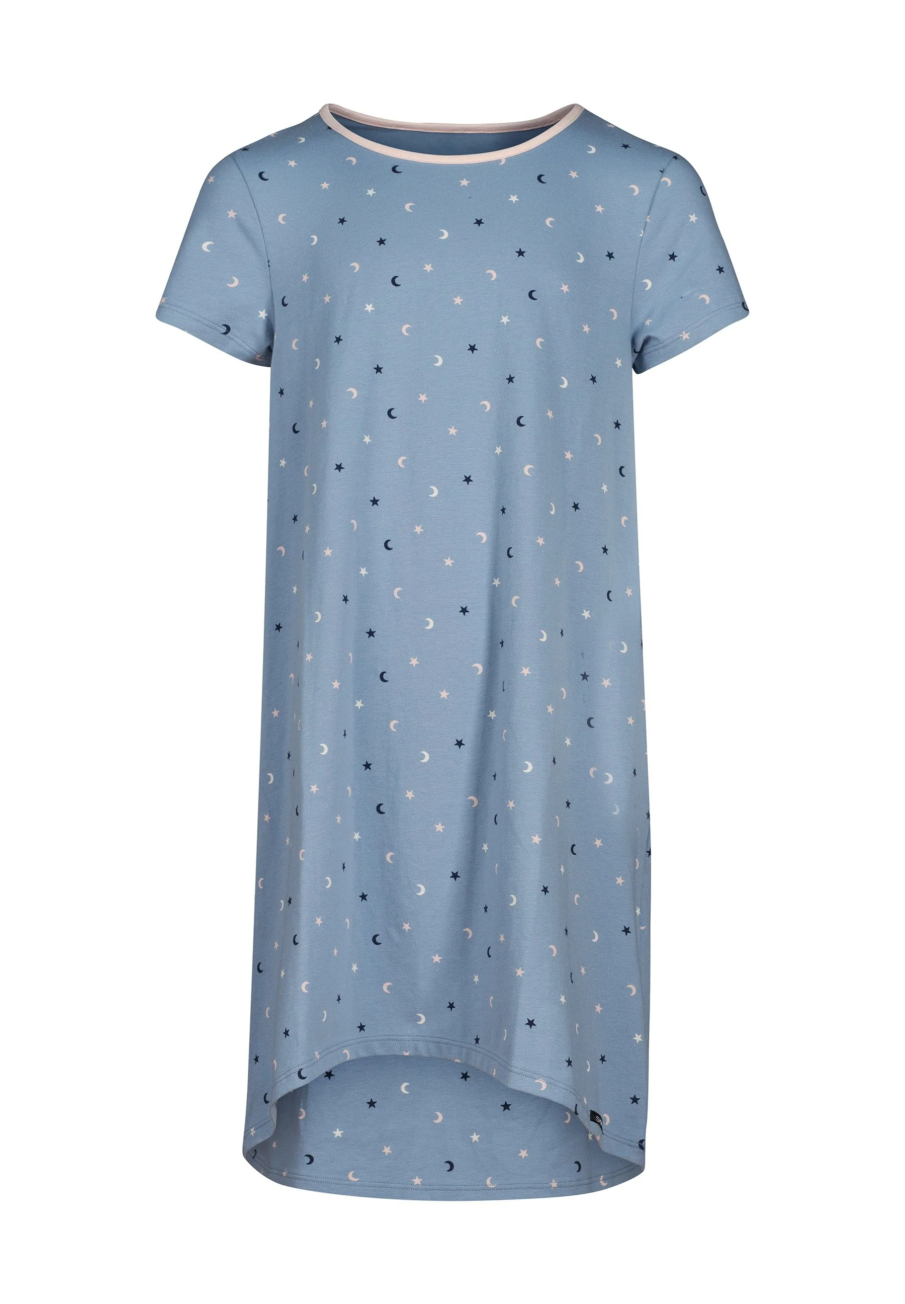 Night In Skiny Pyjama Girls sleepshirt short sleeve | denimblue stars 030069-08S462