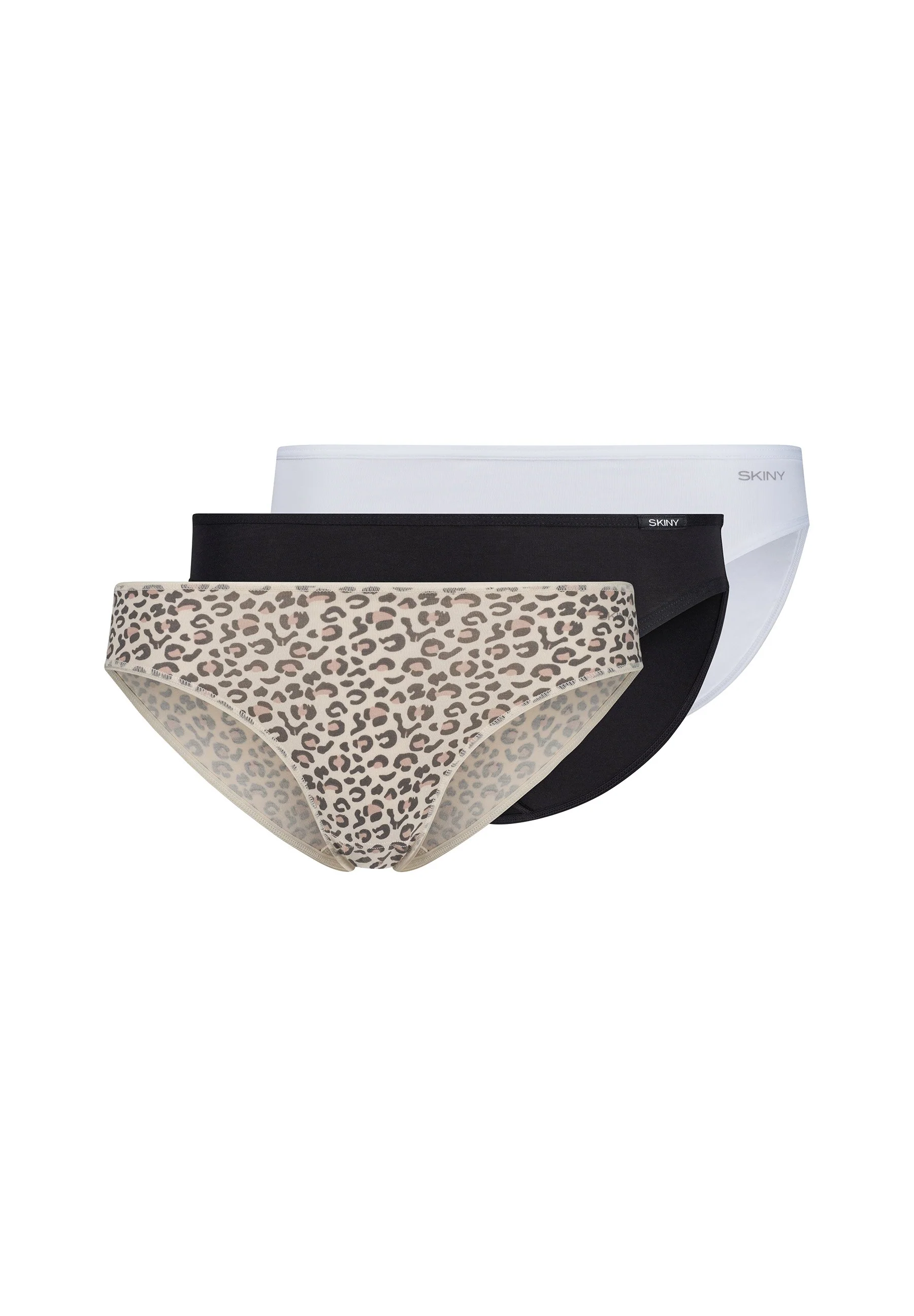 SKINY ADVANTAGE Cotton Stretch Bikini briefs 3 pack | blackwhiteleo selection 087176-08A198