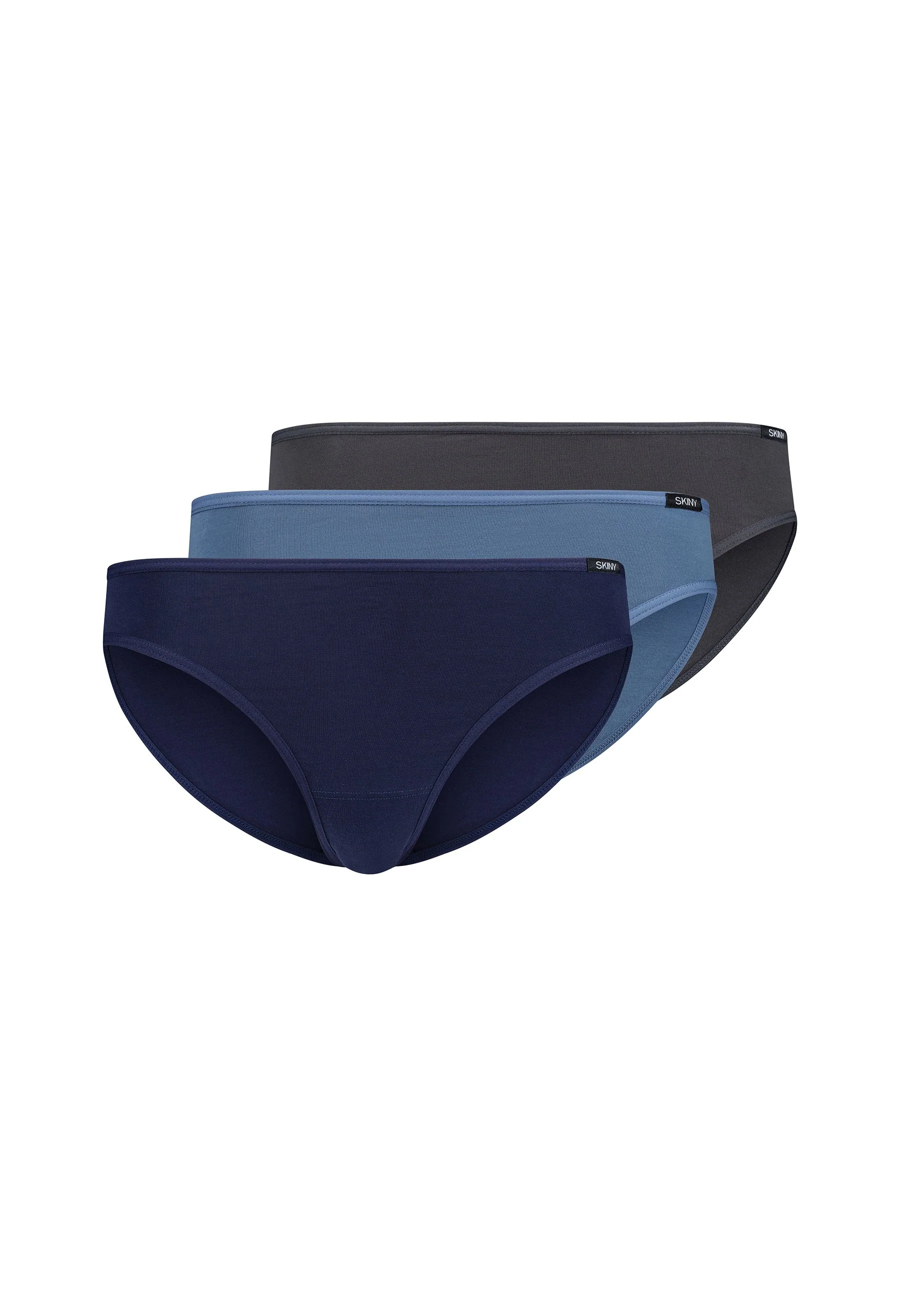 SKINY ADVANTAGE Cotton Stretch Bikini briefs 3 pack | denimgrey selection 081482-08S571 - Image 3