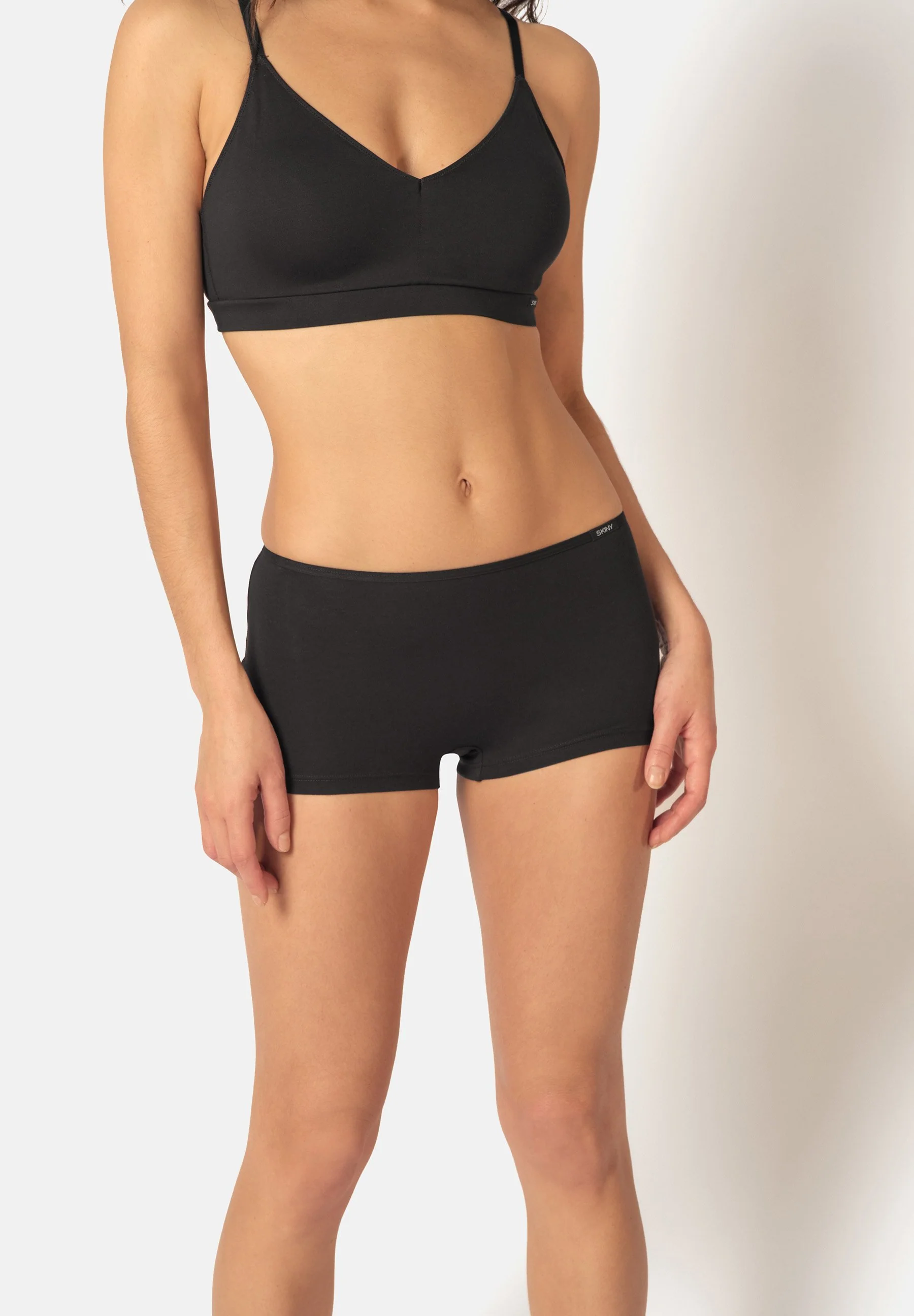 SKINY ADVANTAGE Cotton Stretch Boyleg shorts | black 089350-087662
