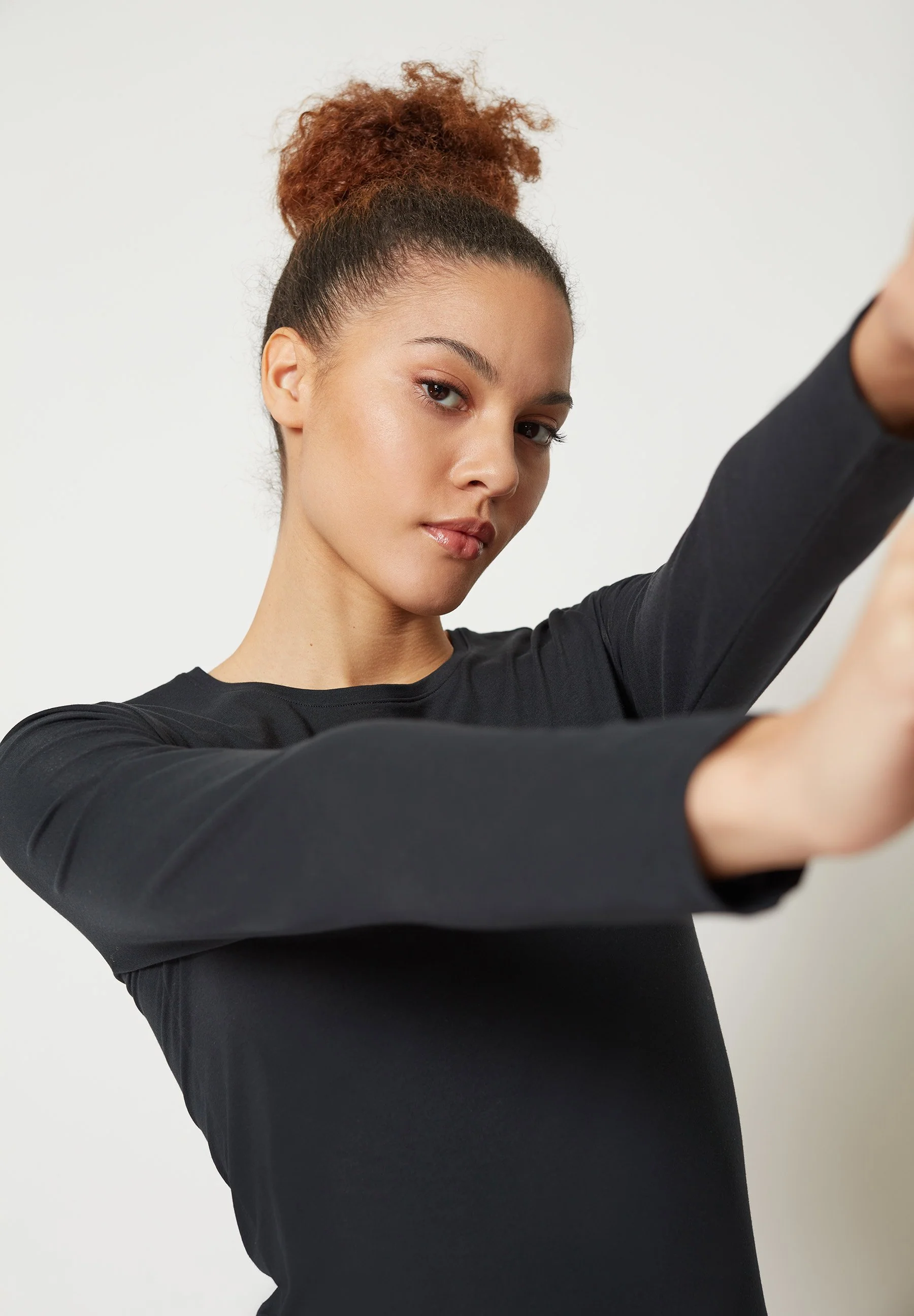 SKINY ADVANTAGE Cotton Stretch Shirt long sleeve | black 080786-087662 - Image 5