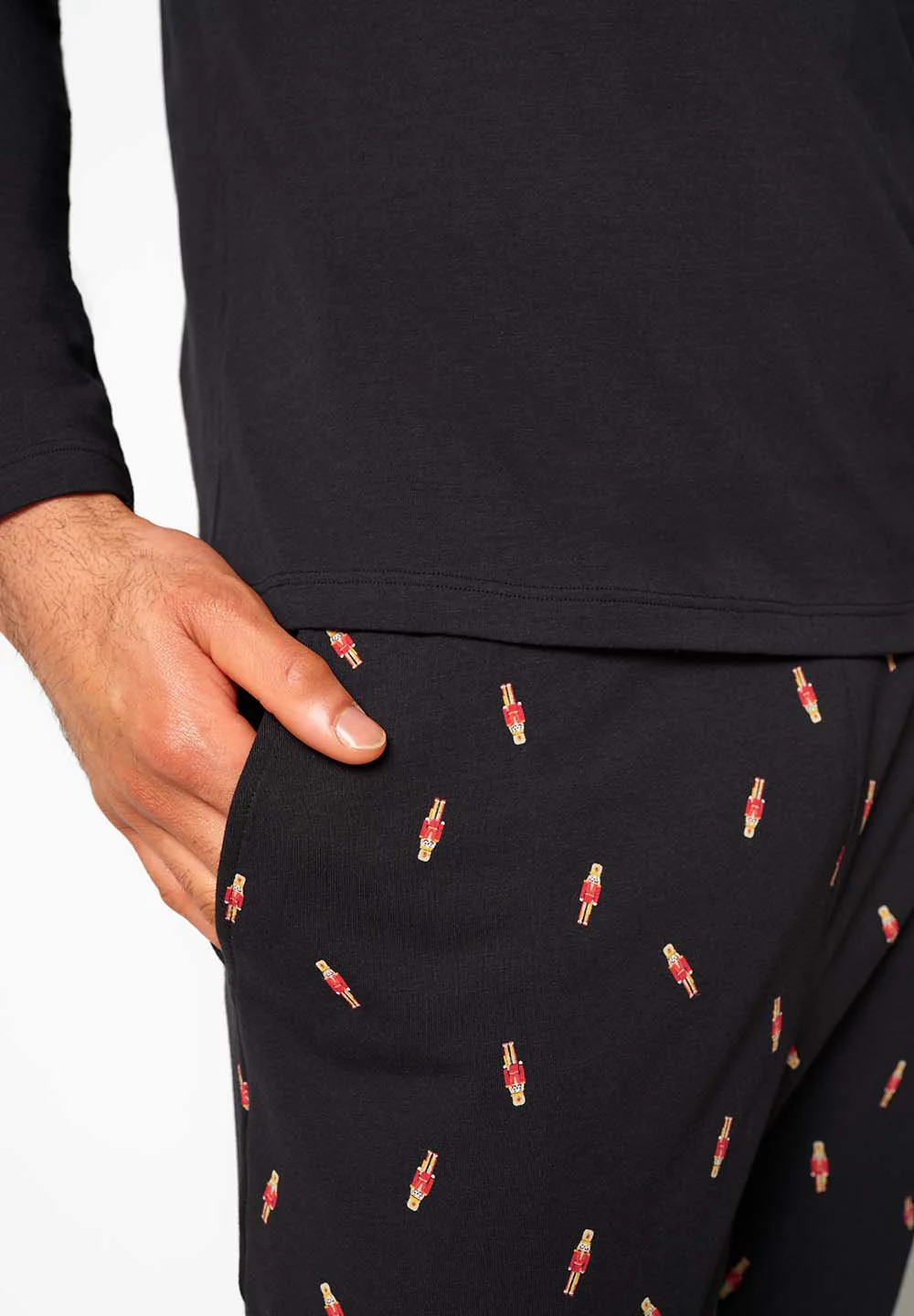 Slumberline Pyjama long | black 087001-087665 - Image 5