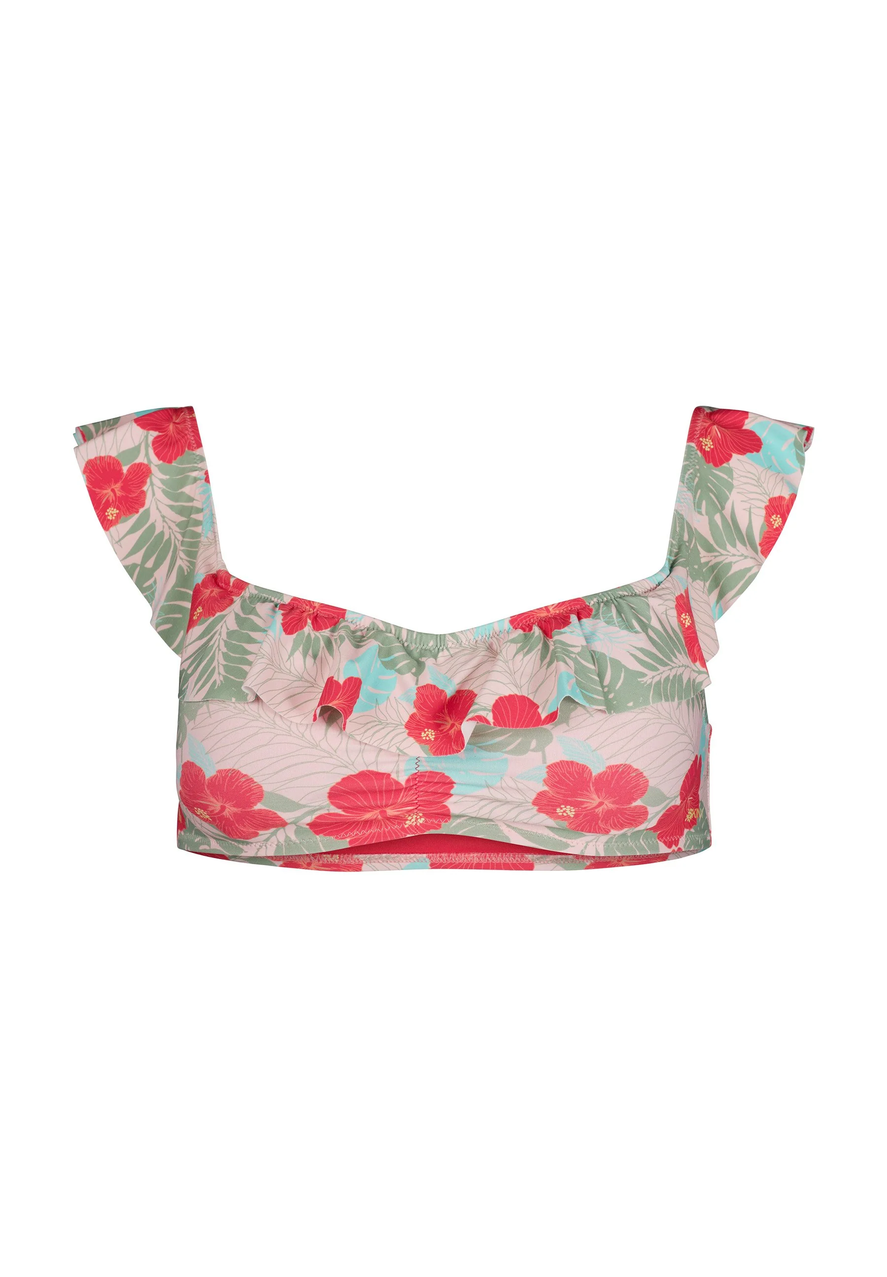 Tropicalagoon Bandeau bikini top | tropical hibiscus 083046-08S755 - Image 3