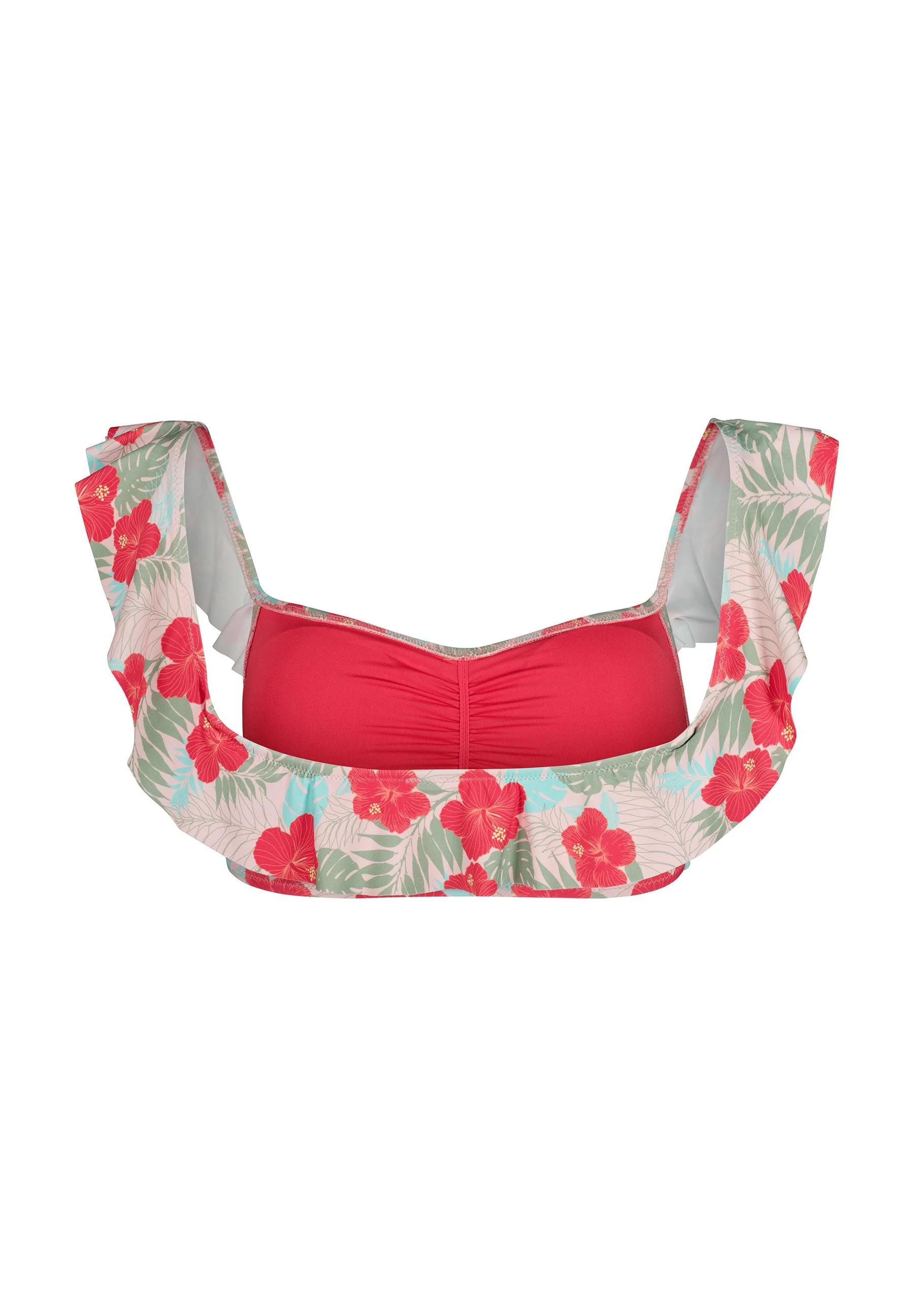 Tropicalagoon Bandeau bikini top | tropical hibiscus 083046-08S755 - Image 4