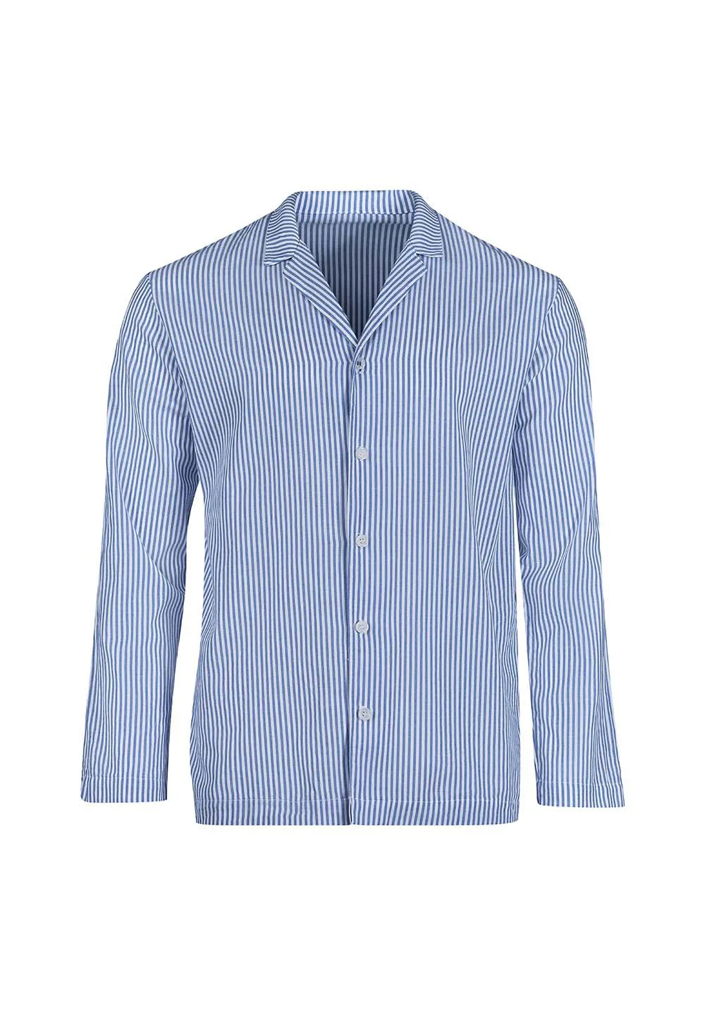 Unight Unisex shirt long sleeve | blue microstripes 083025-08S732 - Image 5